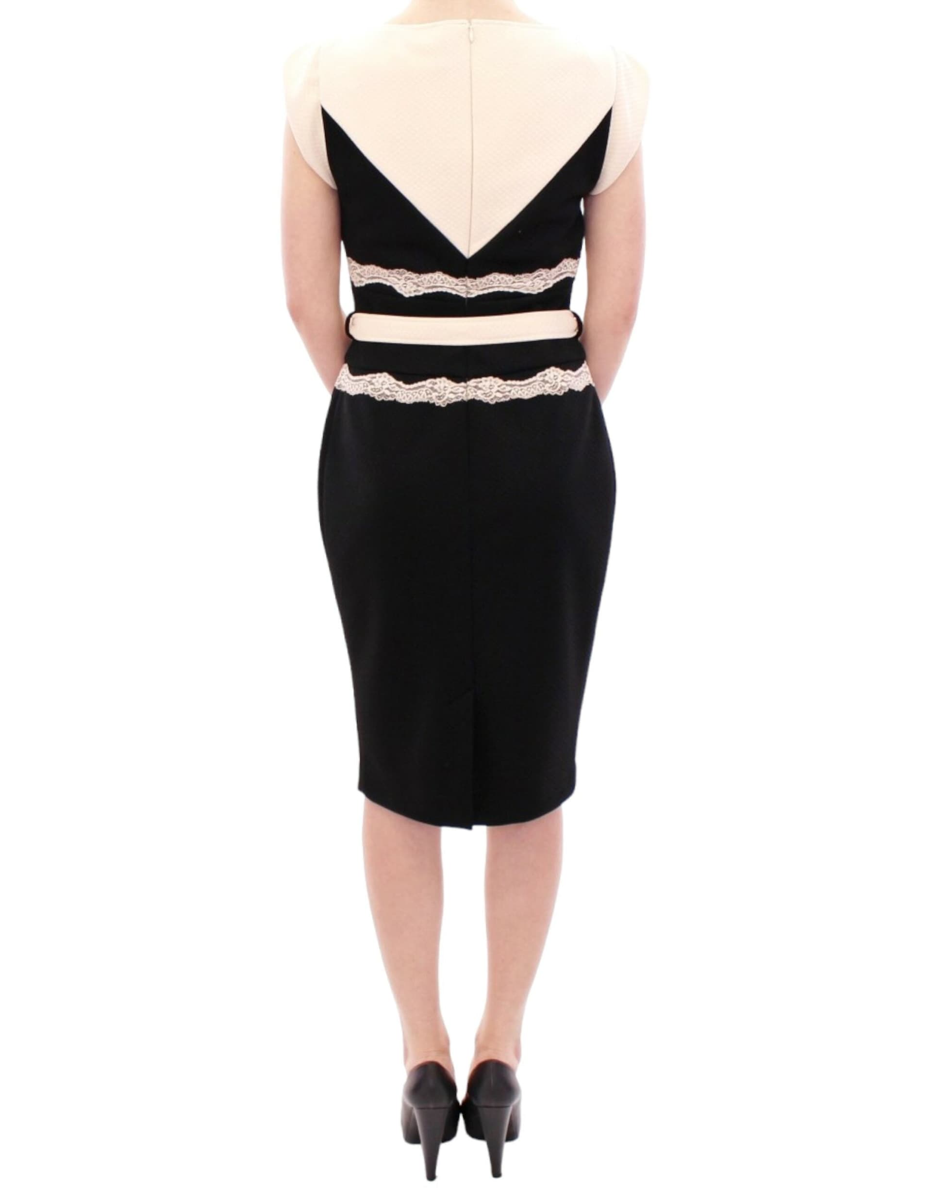 Black lace sheath dress - 3