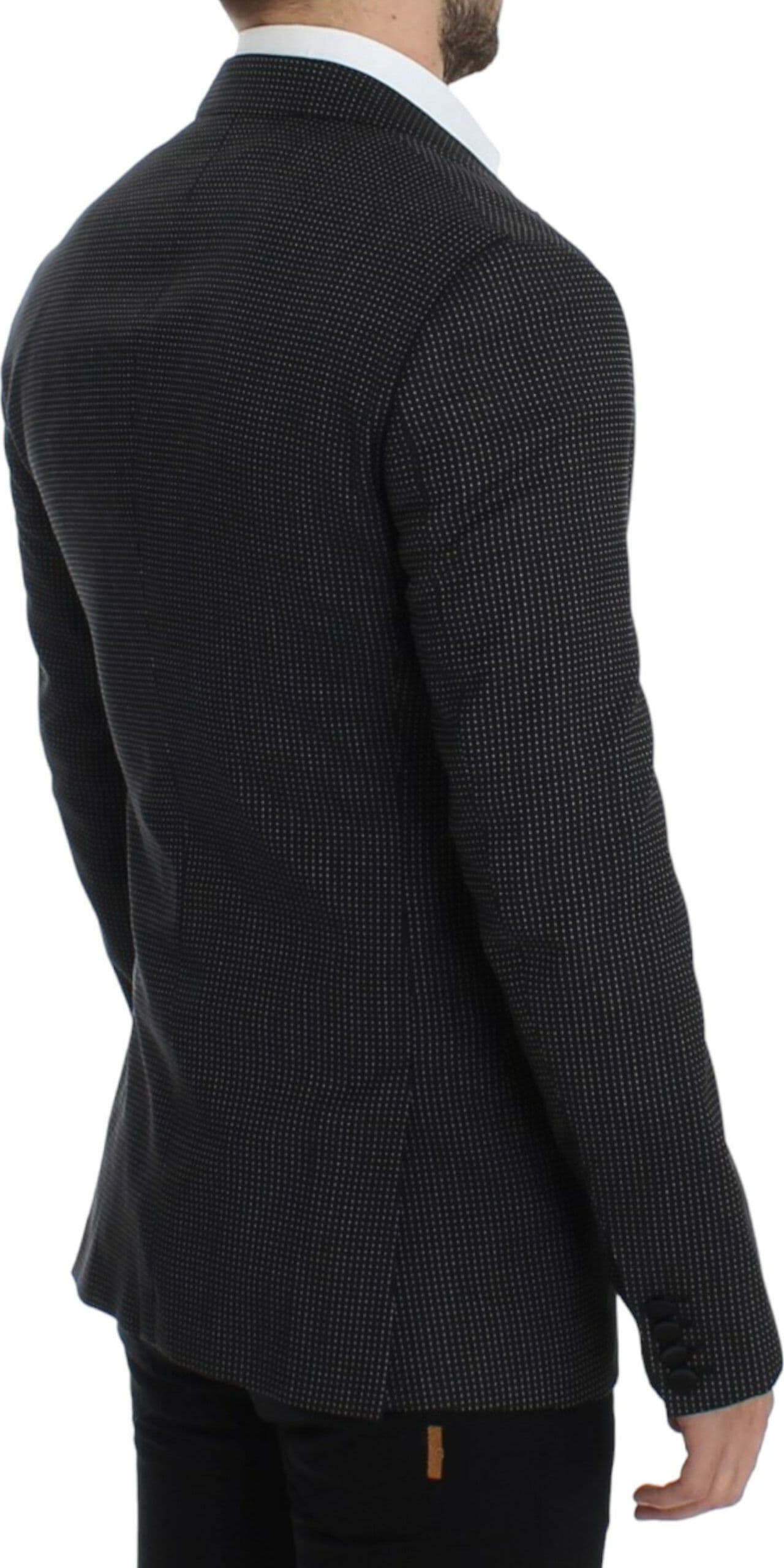 Black wool slim MARTINI blazer - 4