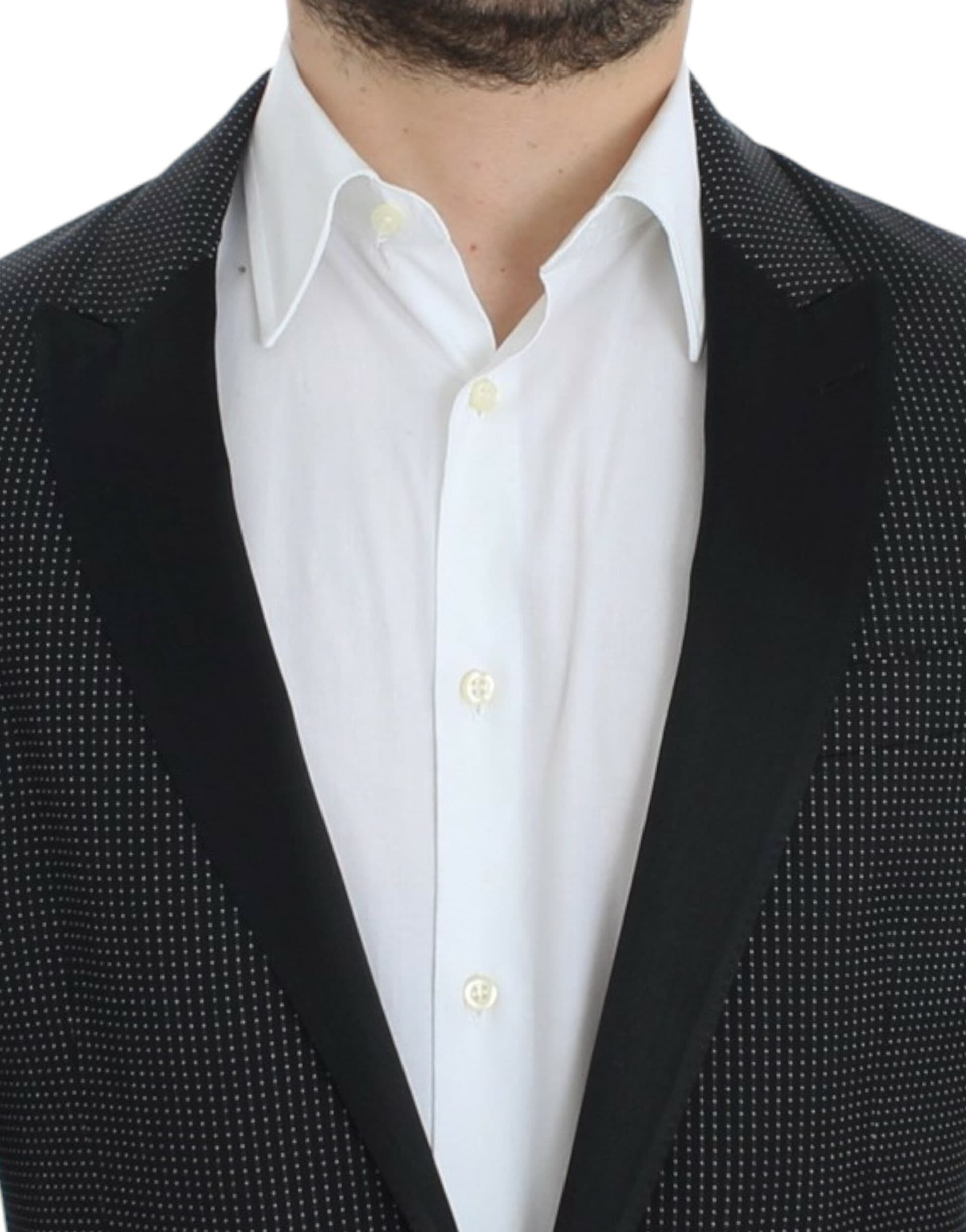 Black wool slim MARTINI blazer - 5