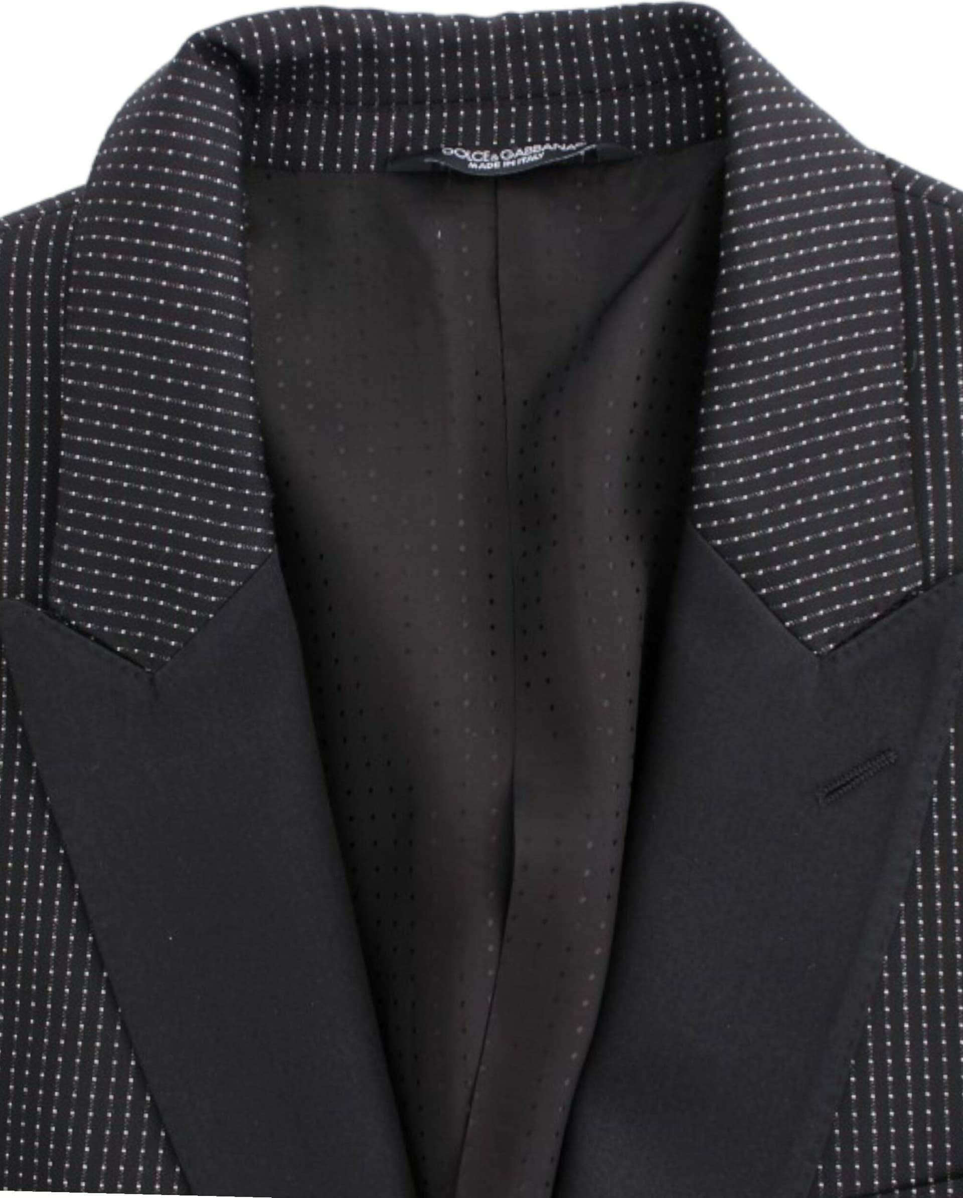 Black wool slim MARTINI blazer - 8