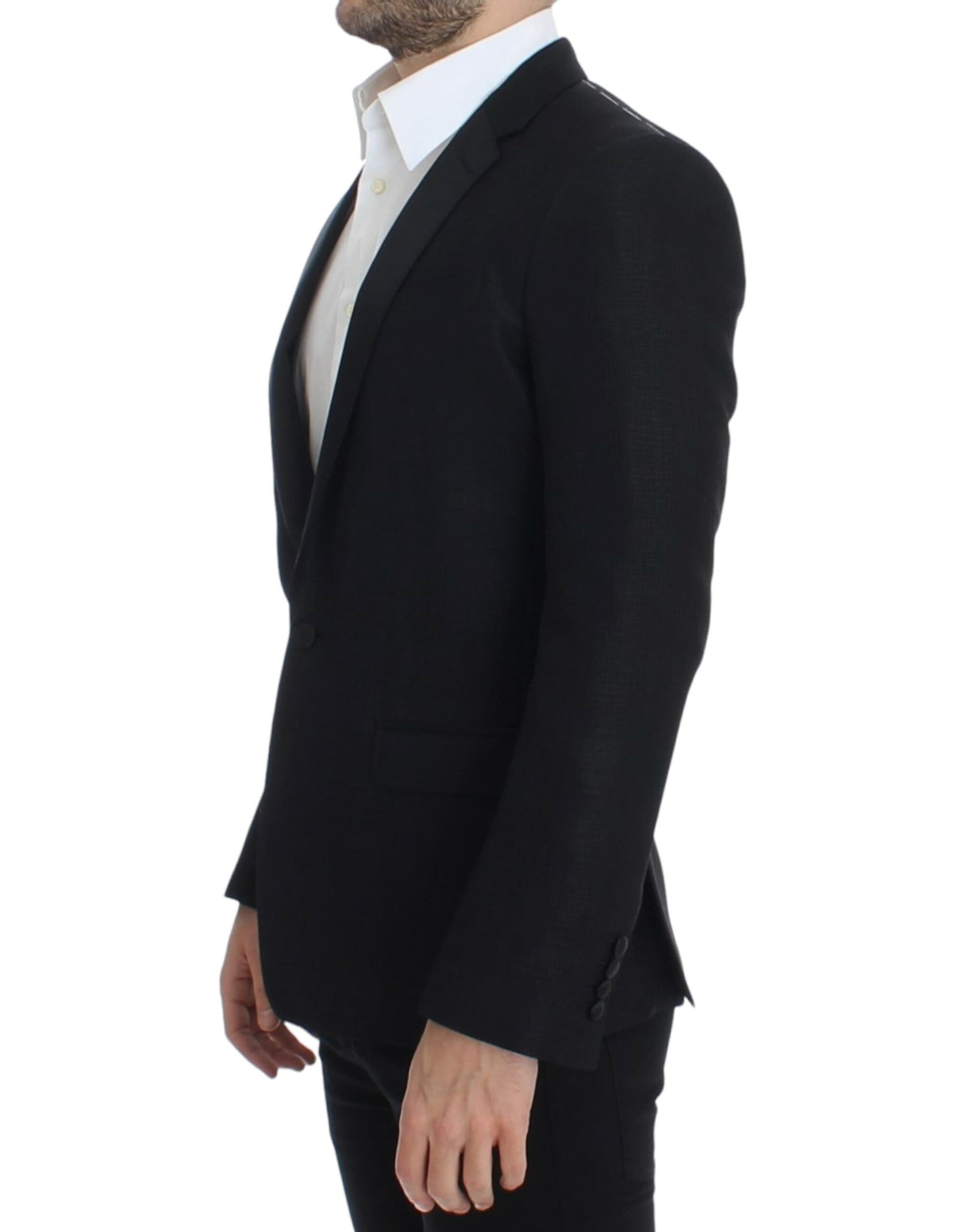 Black wool MARTINI slim blazer - 2