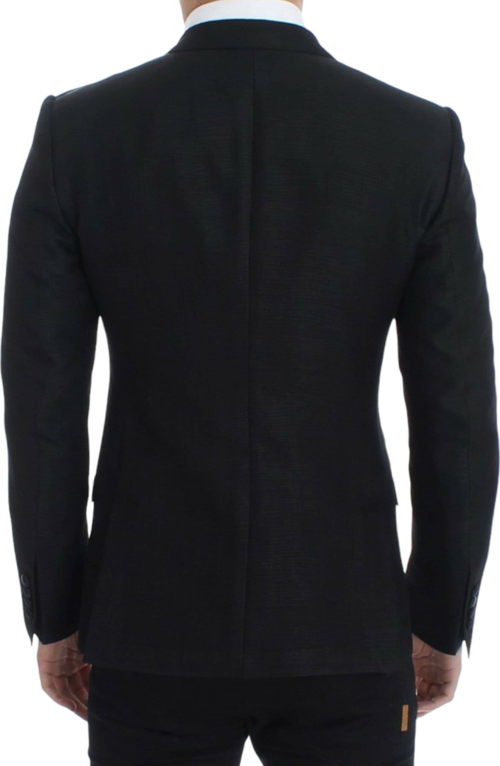 Black wool MARTINI slim blazer - 3