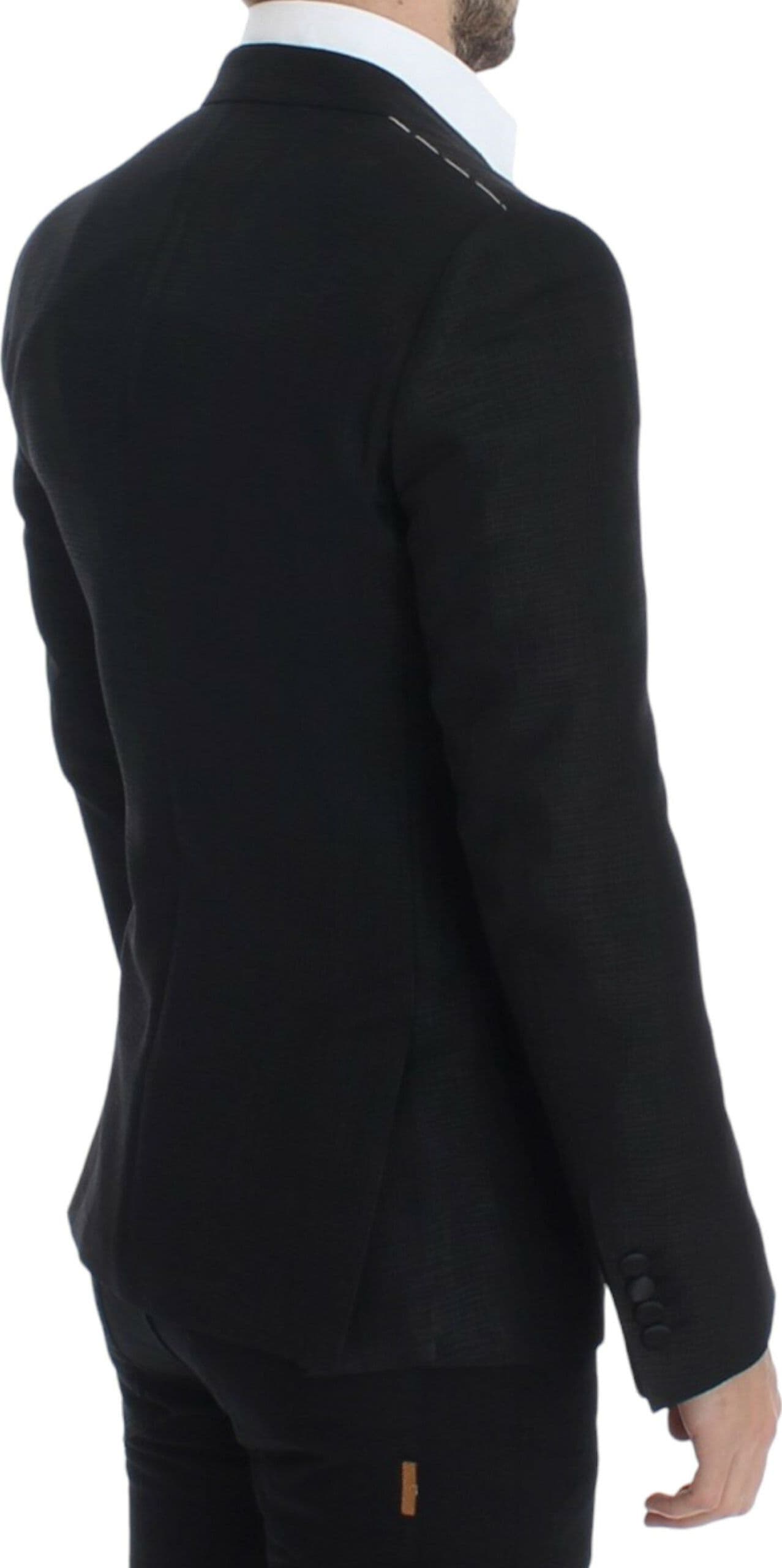 Black wool MARTINI slim blazer - 4