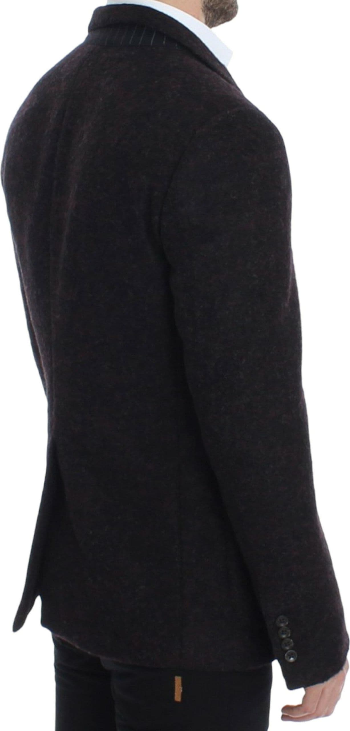 Bordeaux alpaga two button blazer - 4