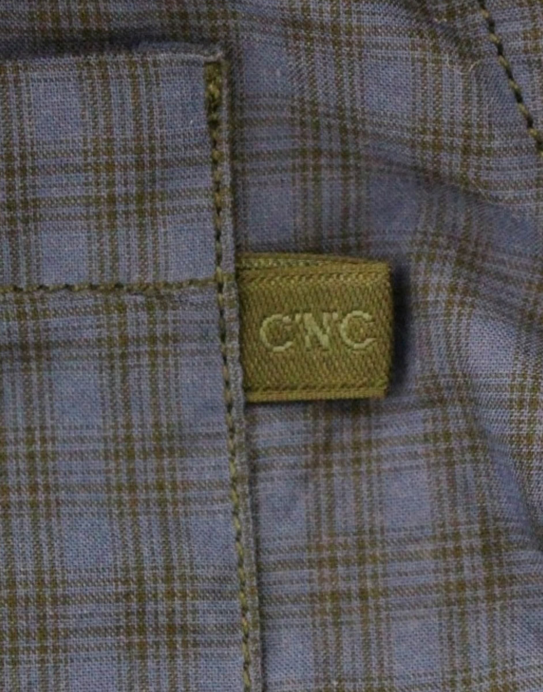Blue checkered cotton shirt - 3