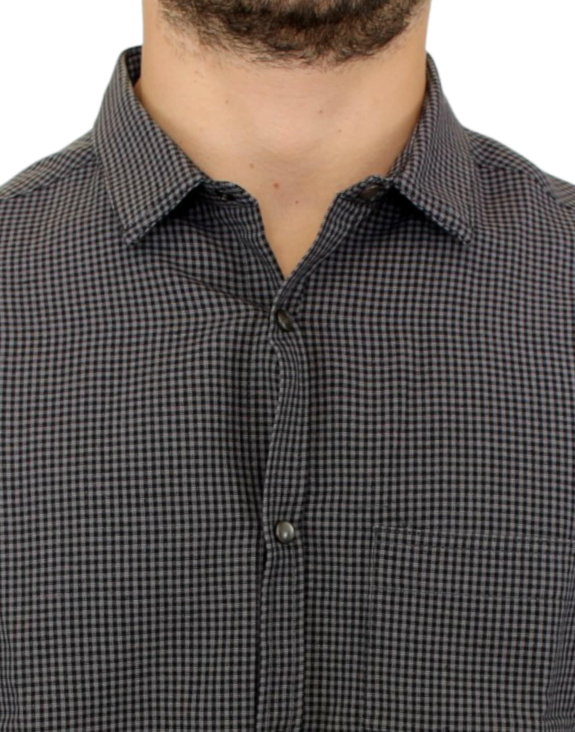 Gray linen casual shirt - 5