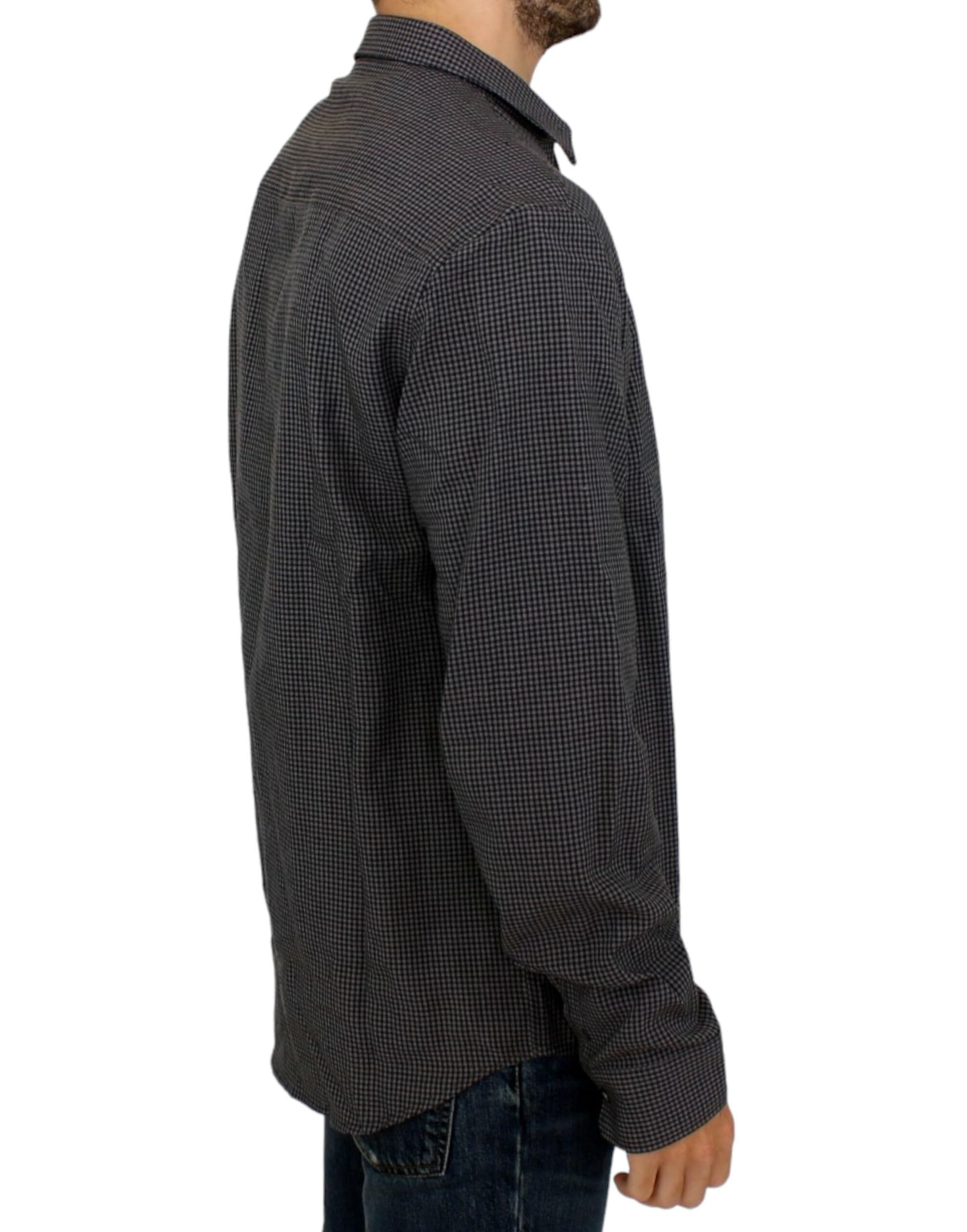 Gray linen casual shirt - 6