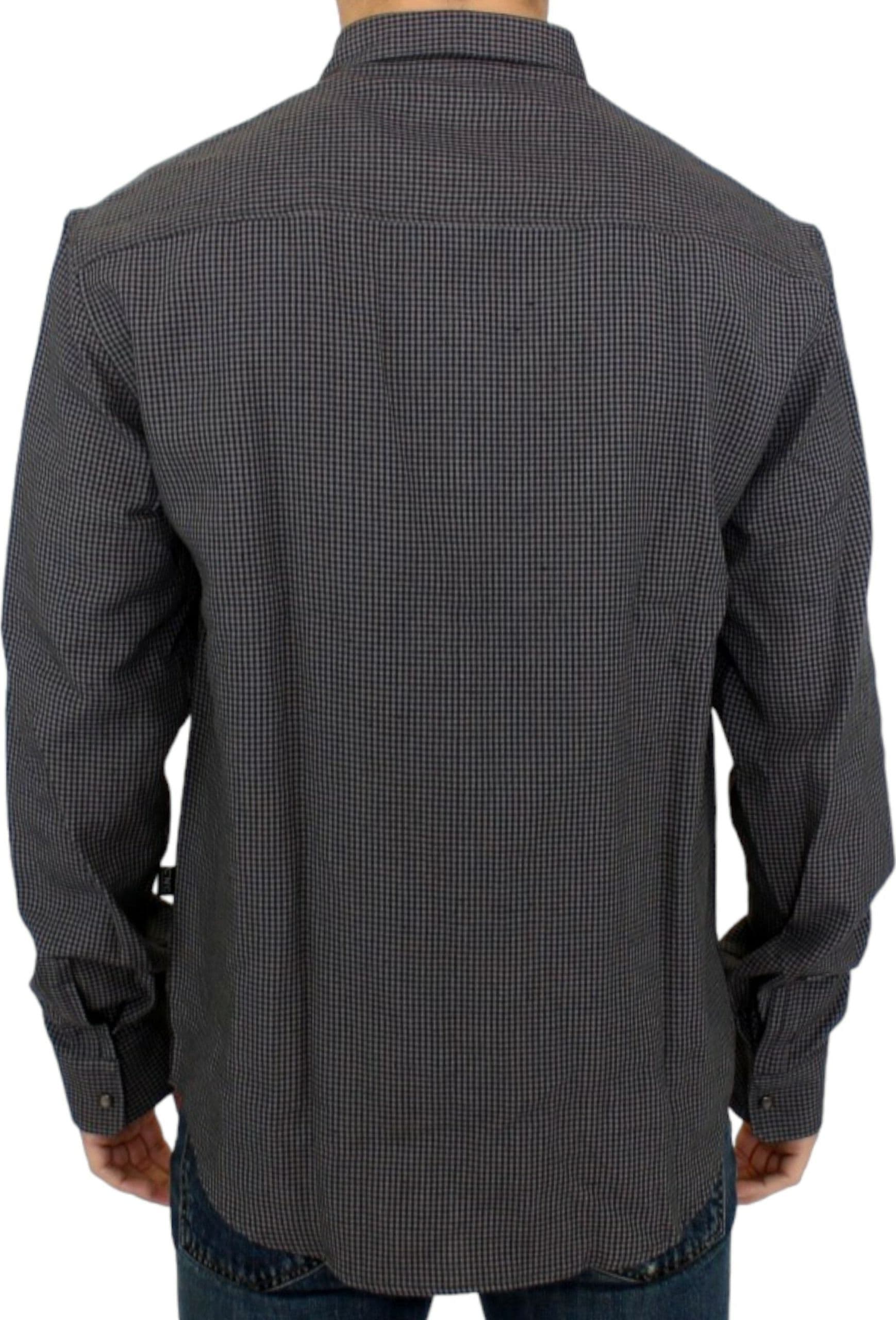 Gray linen casual shirt - 7