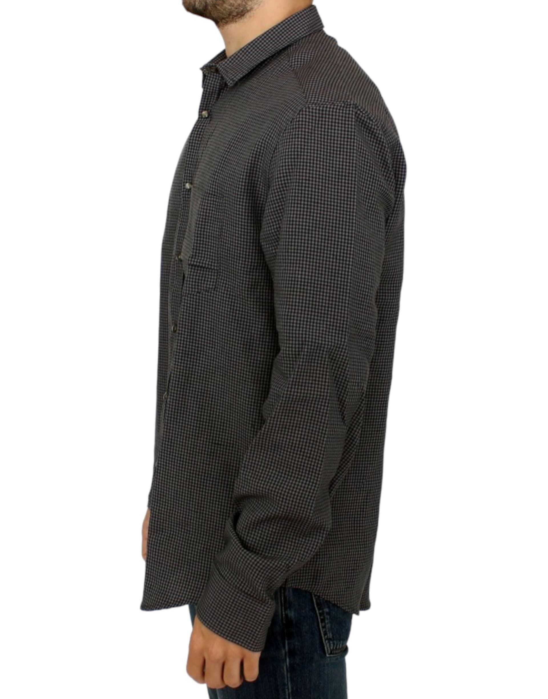 Gray linen casual shirt - 8