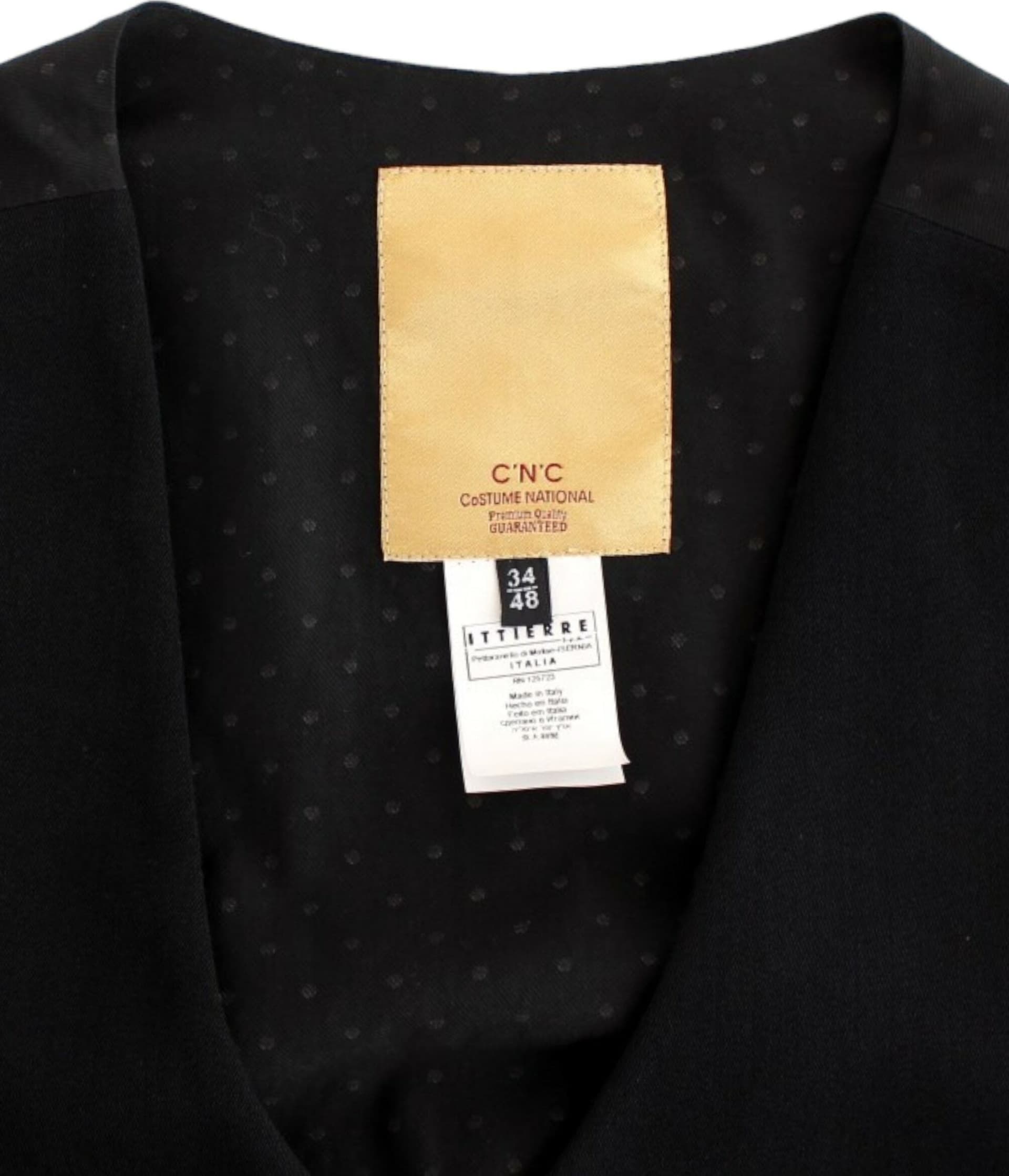 Black wool blend casual vest - 3