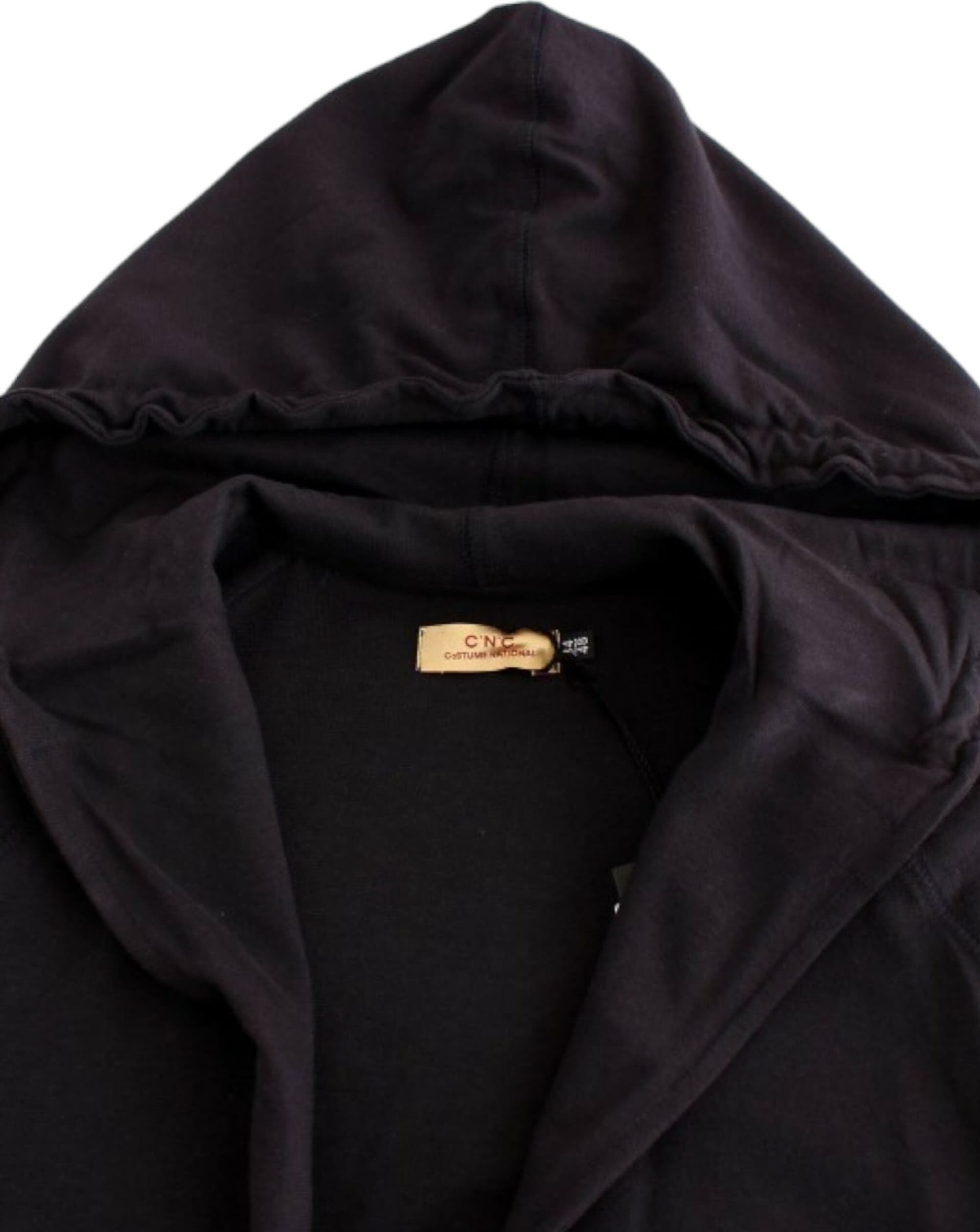 Blue hooded cotton sweater - 3
