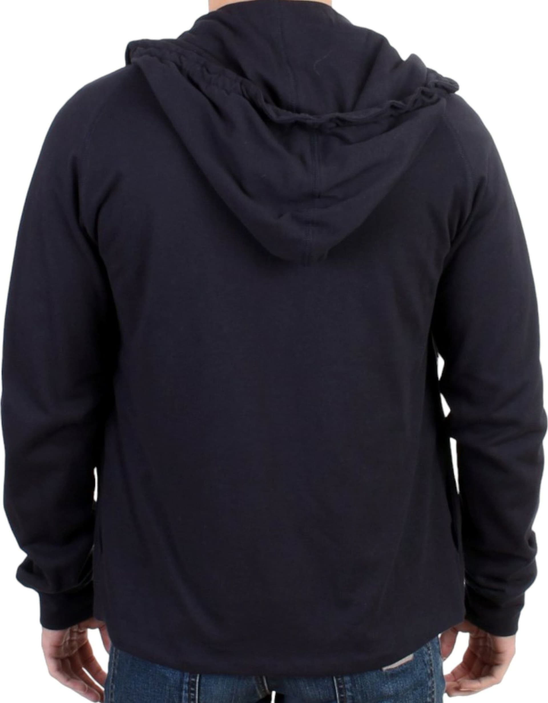 Blue hooded cotton sweater - 8