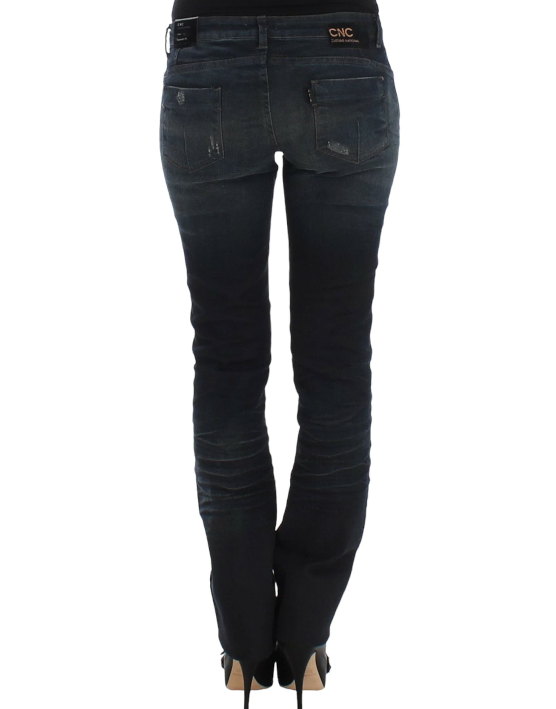 Blue skinnny leg jeans - 10