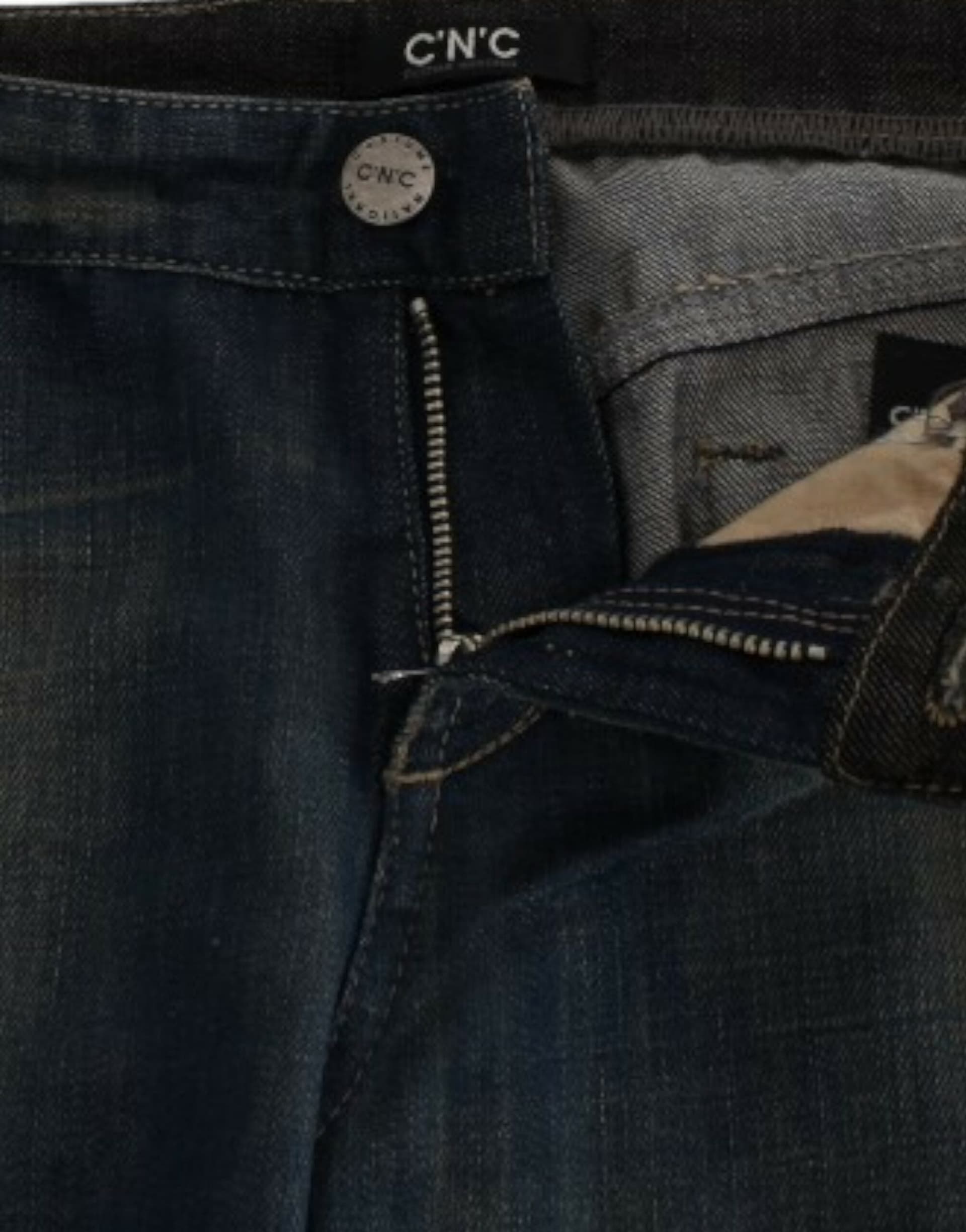 Blue straight leg jeans - 6