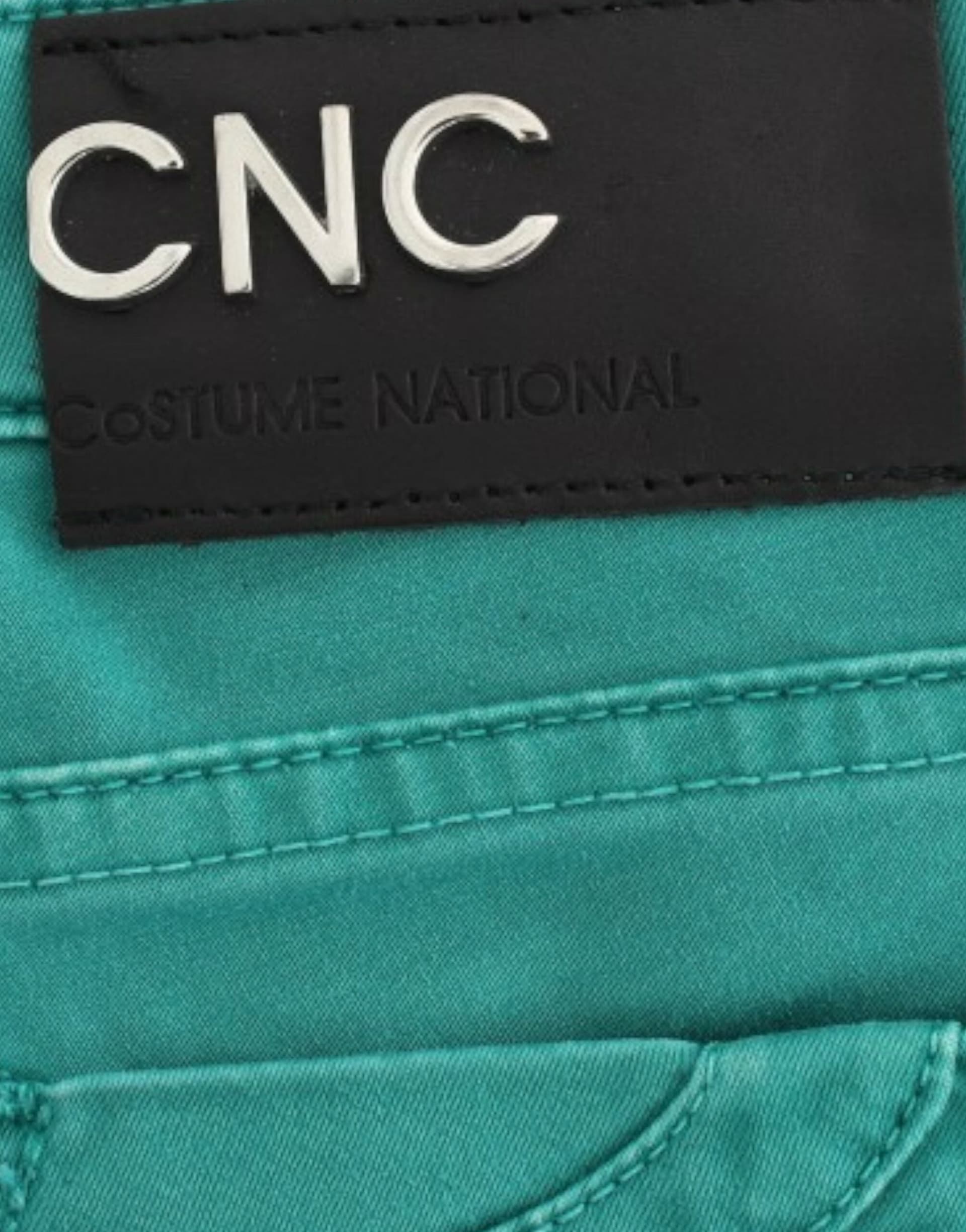 Green straight leg jeans - 2