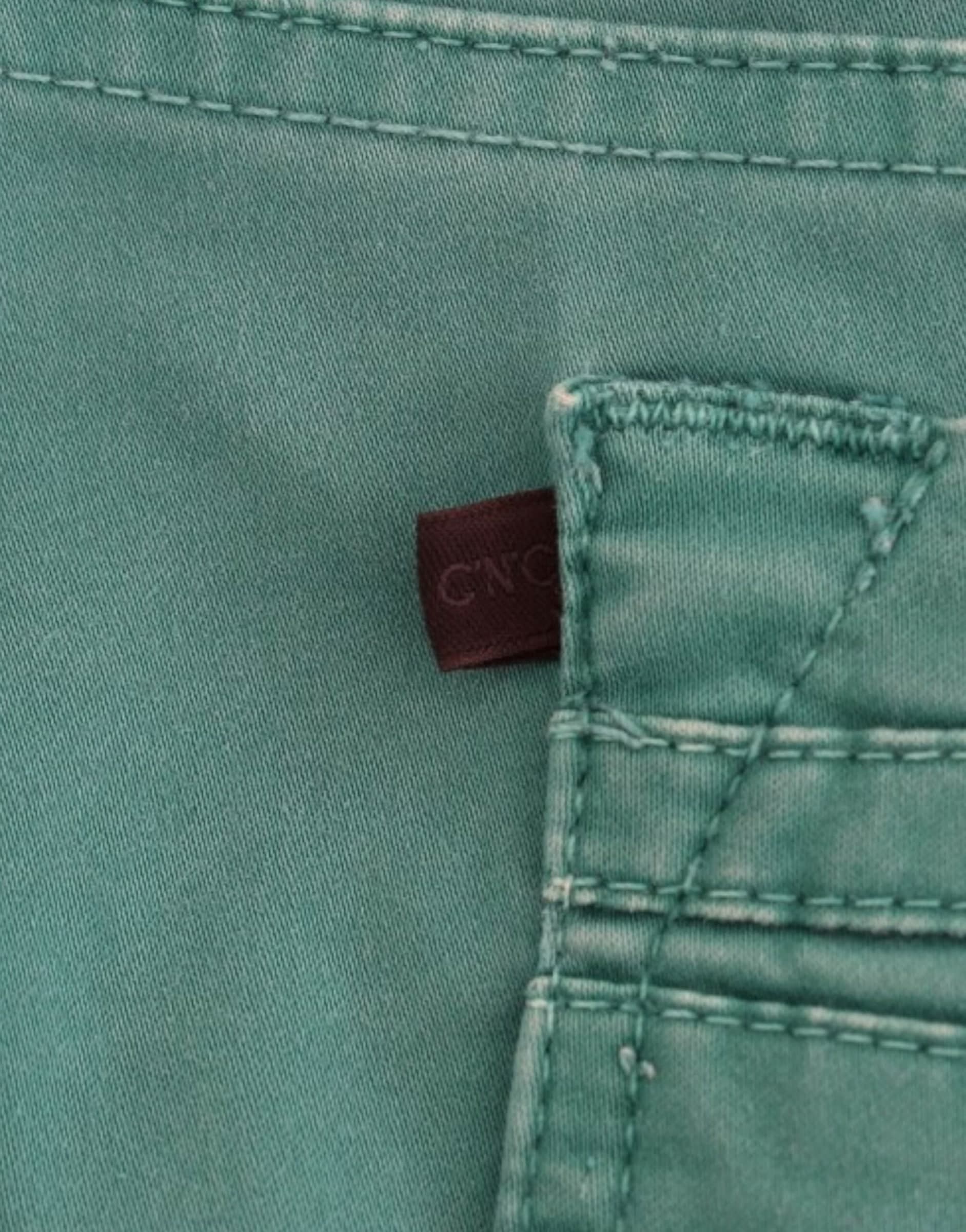 Green straight leg jeans - 3