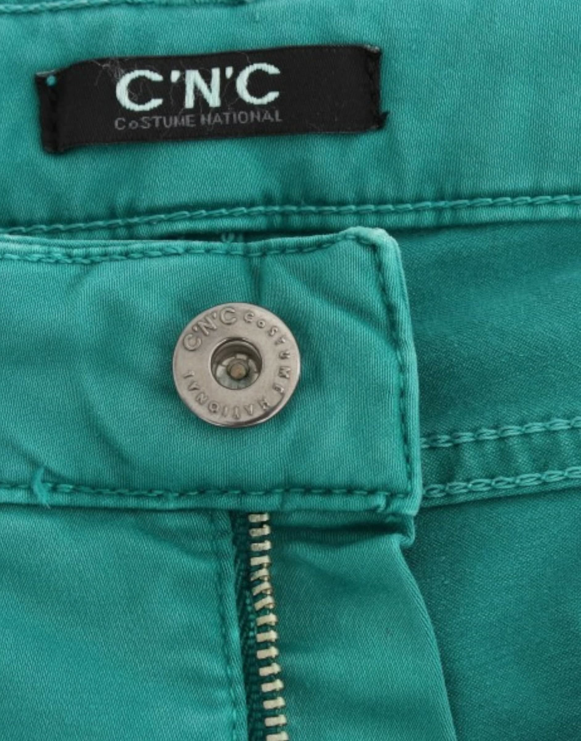 Green straight leg jeans - 5