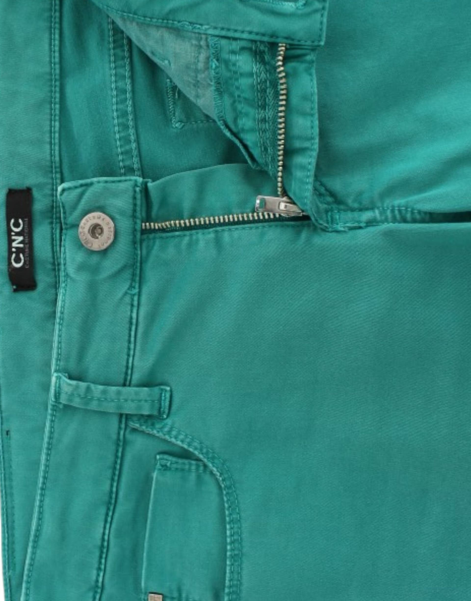 Green straight leg jeans - 6
