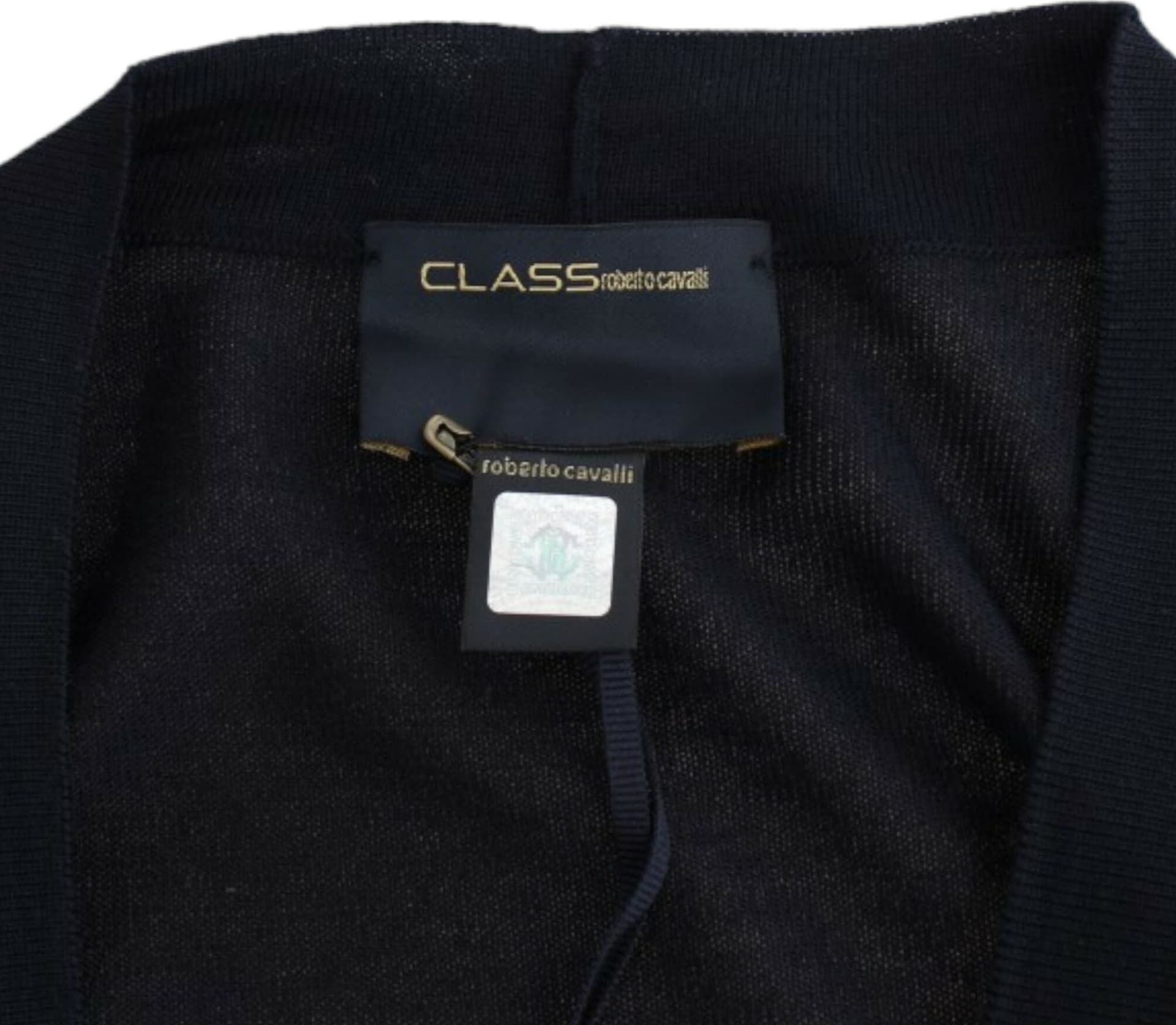 Black cropped wool cardigan - 6