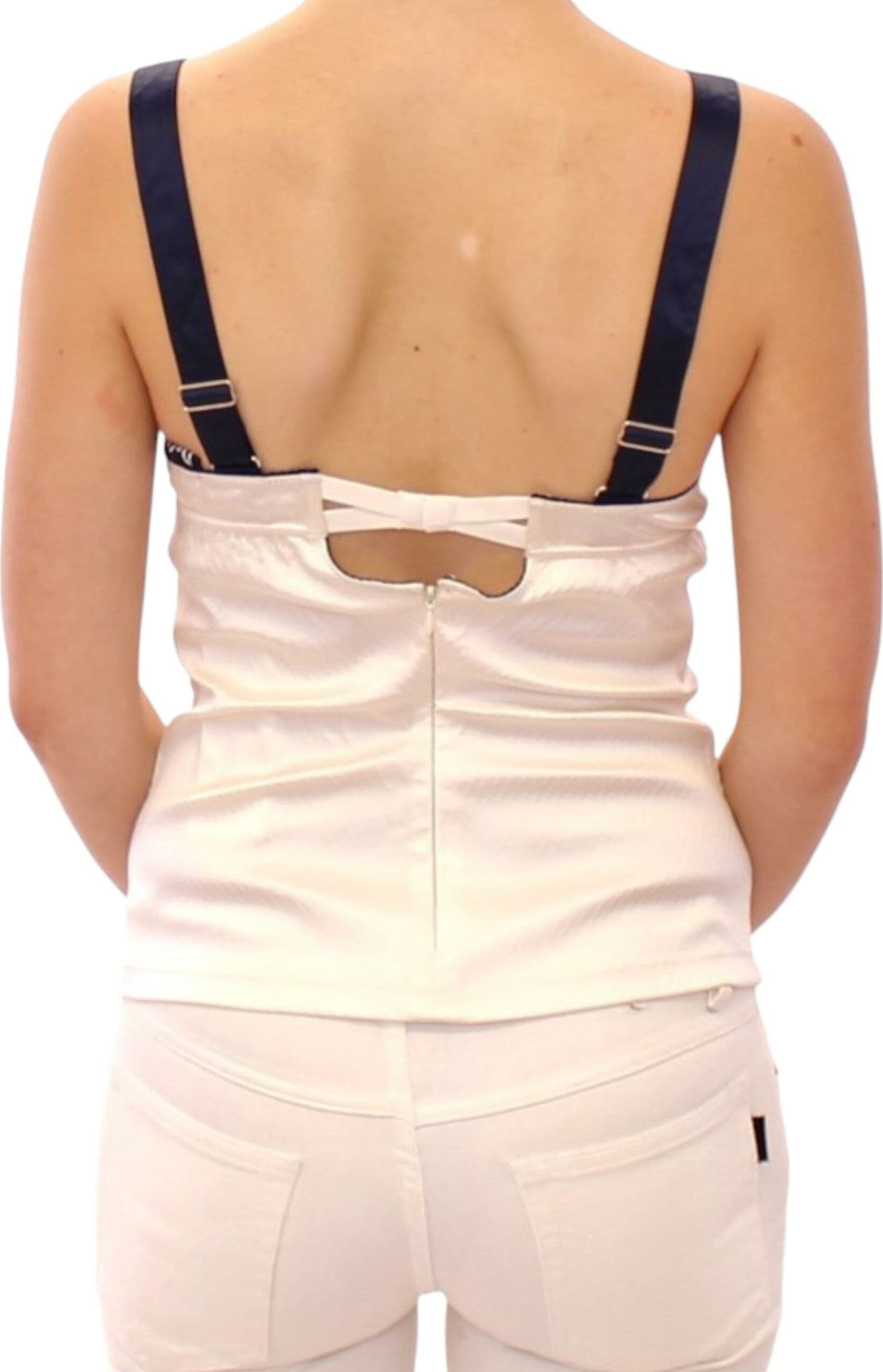 White sailor motive tank top - 3