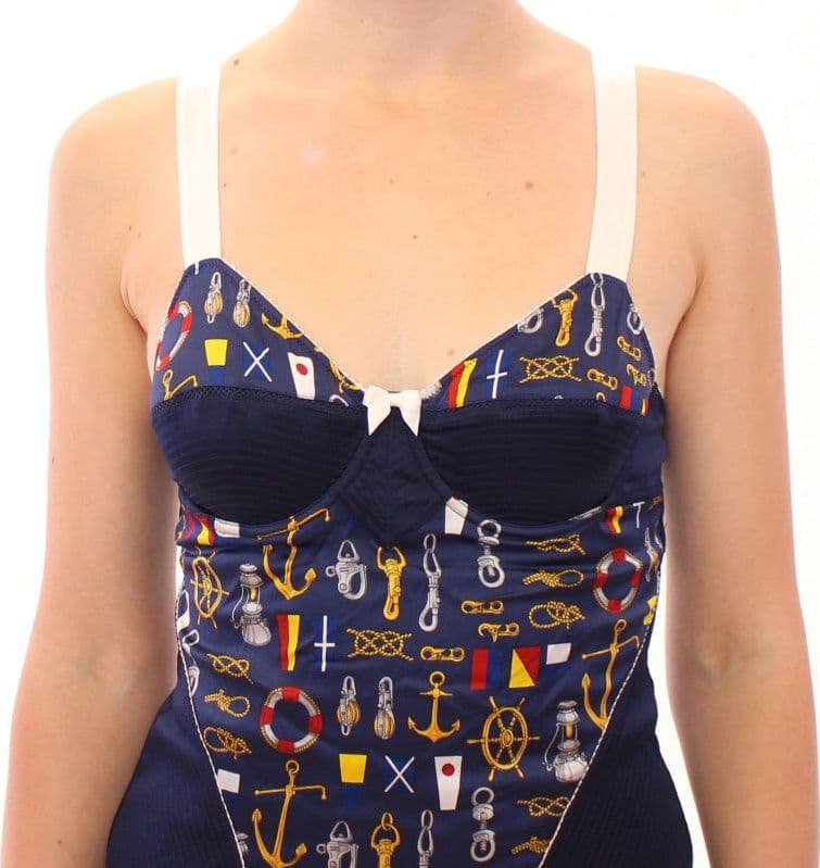 Blue Sailor Motive Tank Top - 4