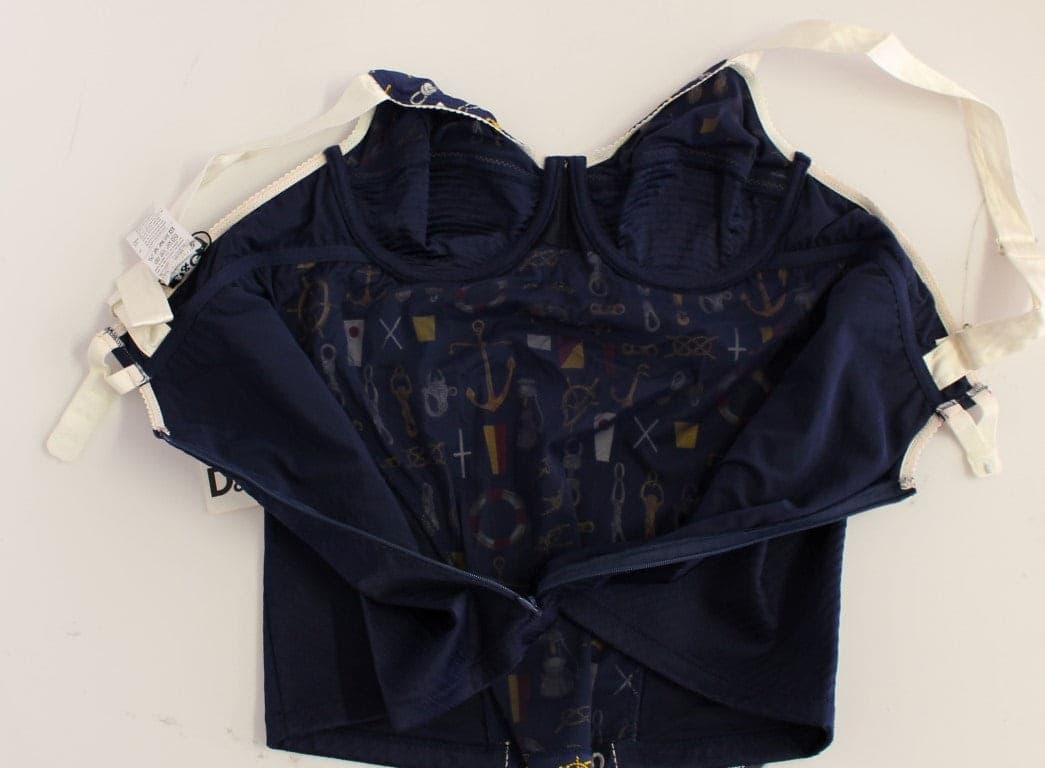 Blue Sailor Motive Tank Top - 7