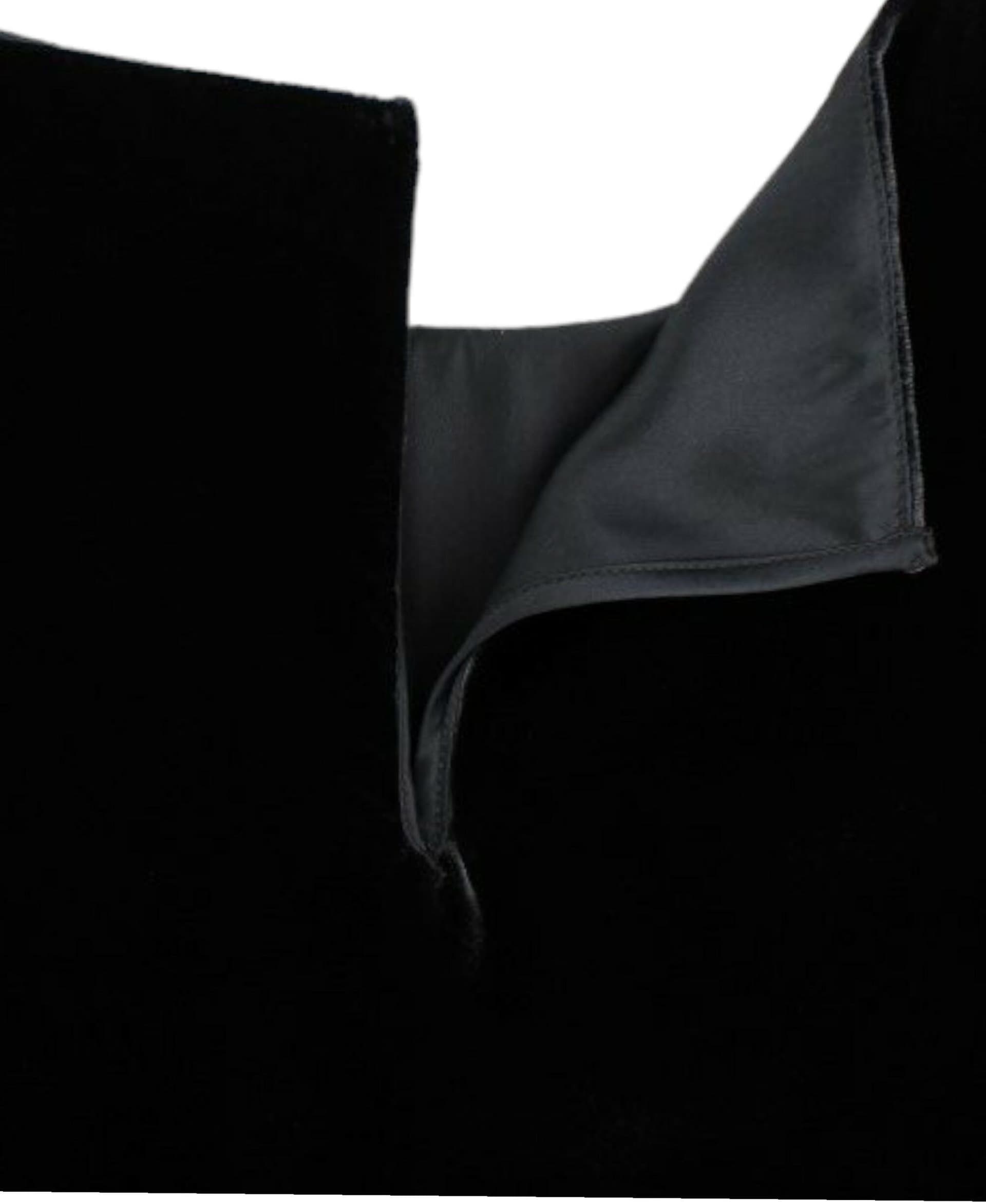 Black velvet shortsleeved blouse - 7