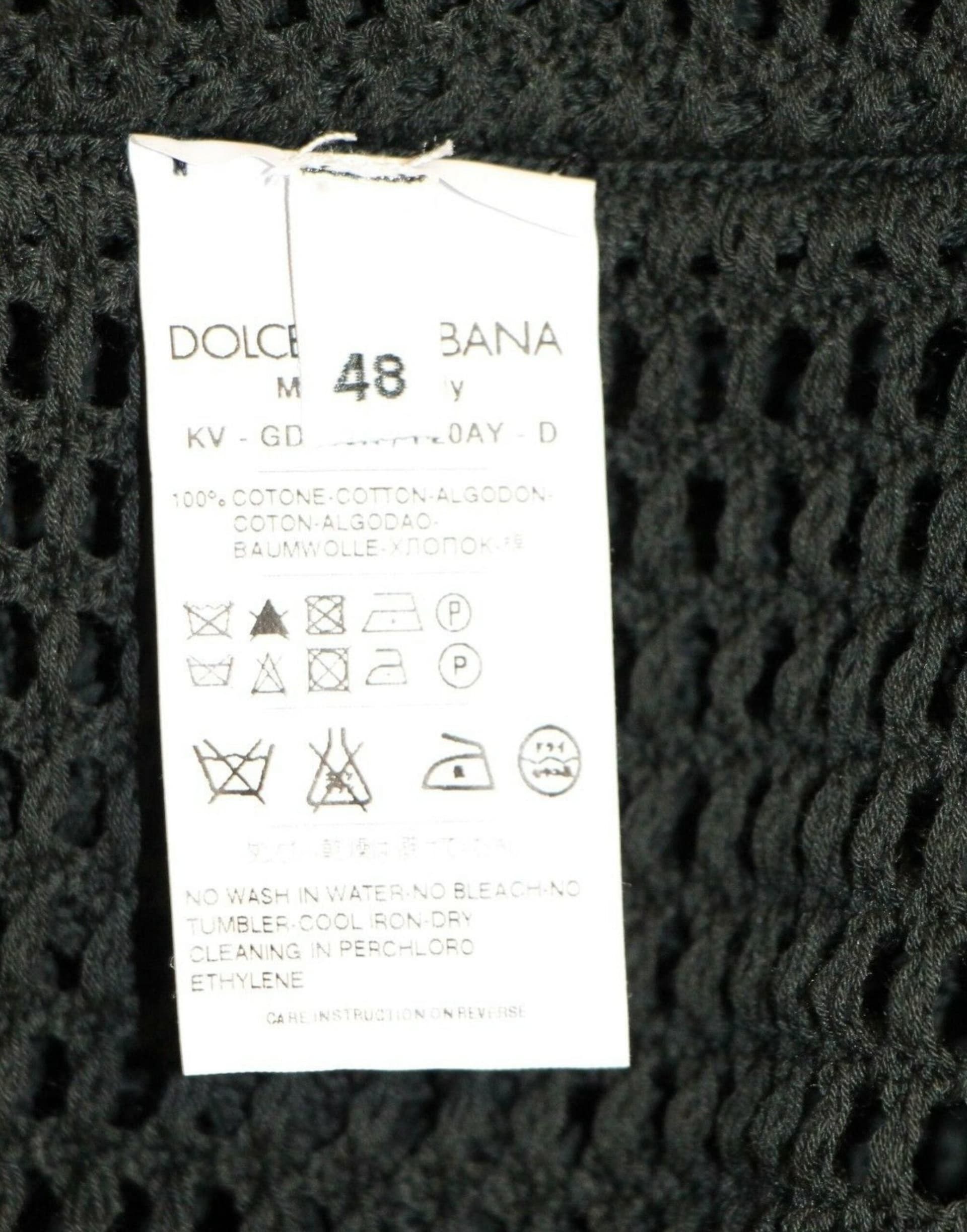 Dark Green Runway Netz Pullover Netted Sweater - 5