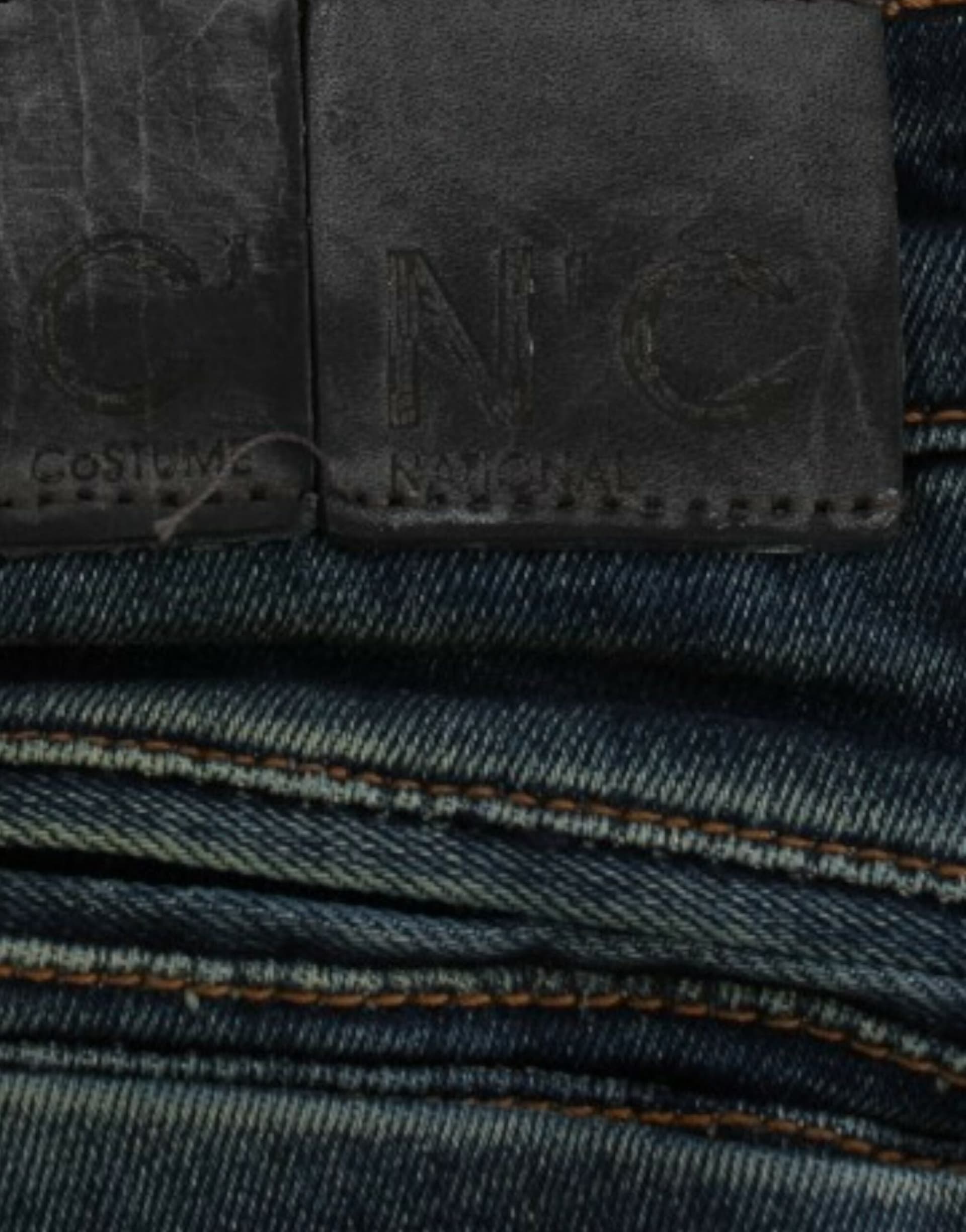 Blue straight leg jeans - 2