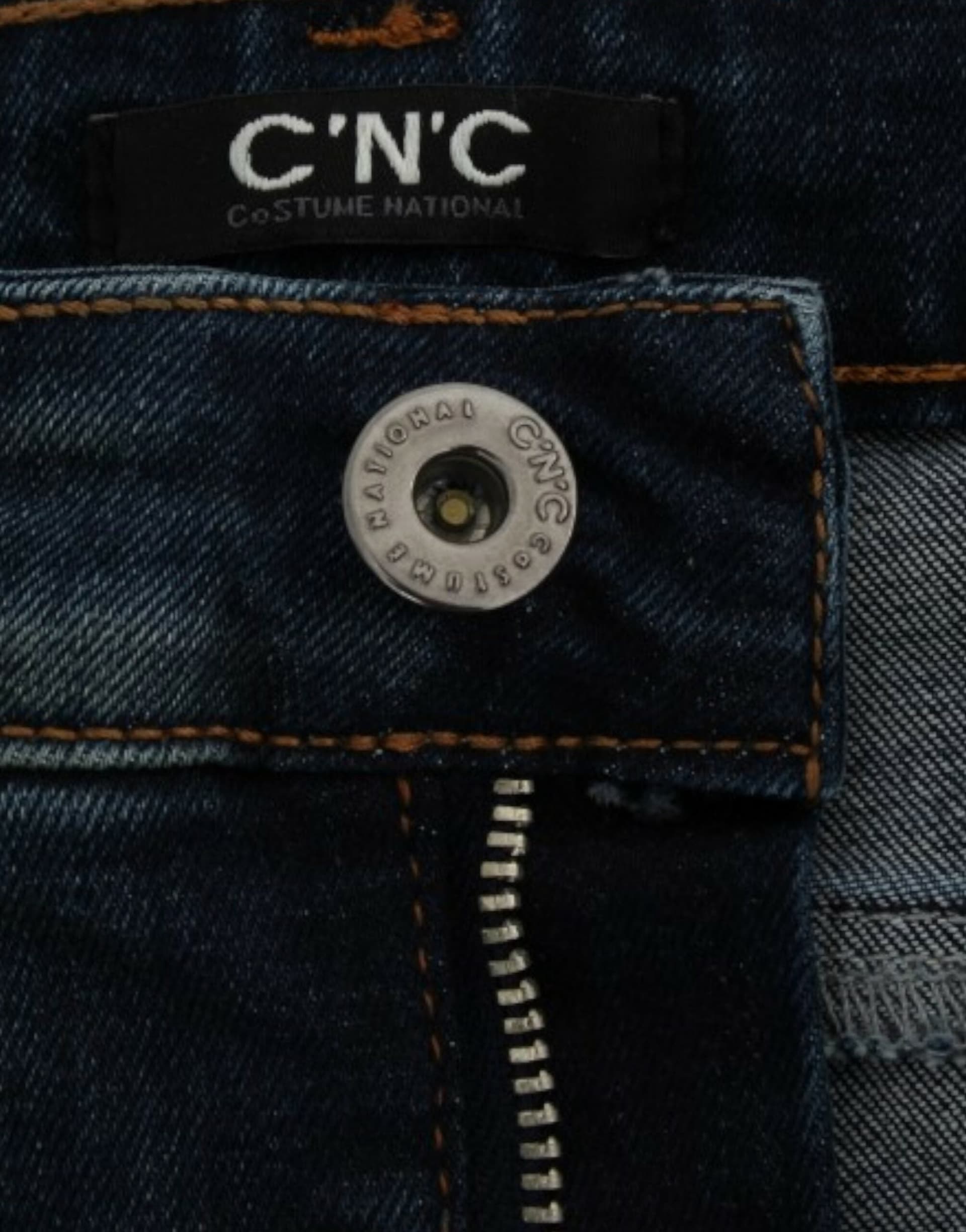 Blue straight leg jeans - 3