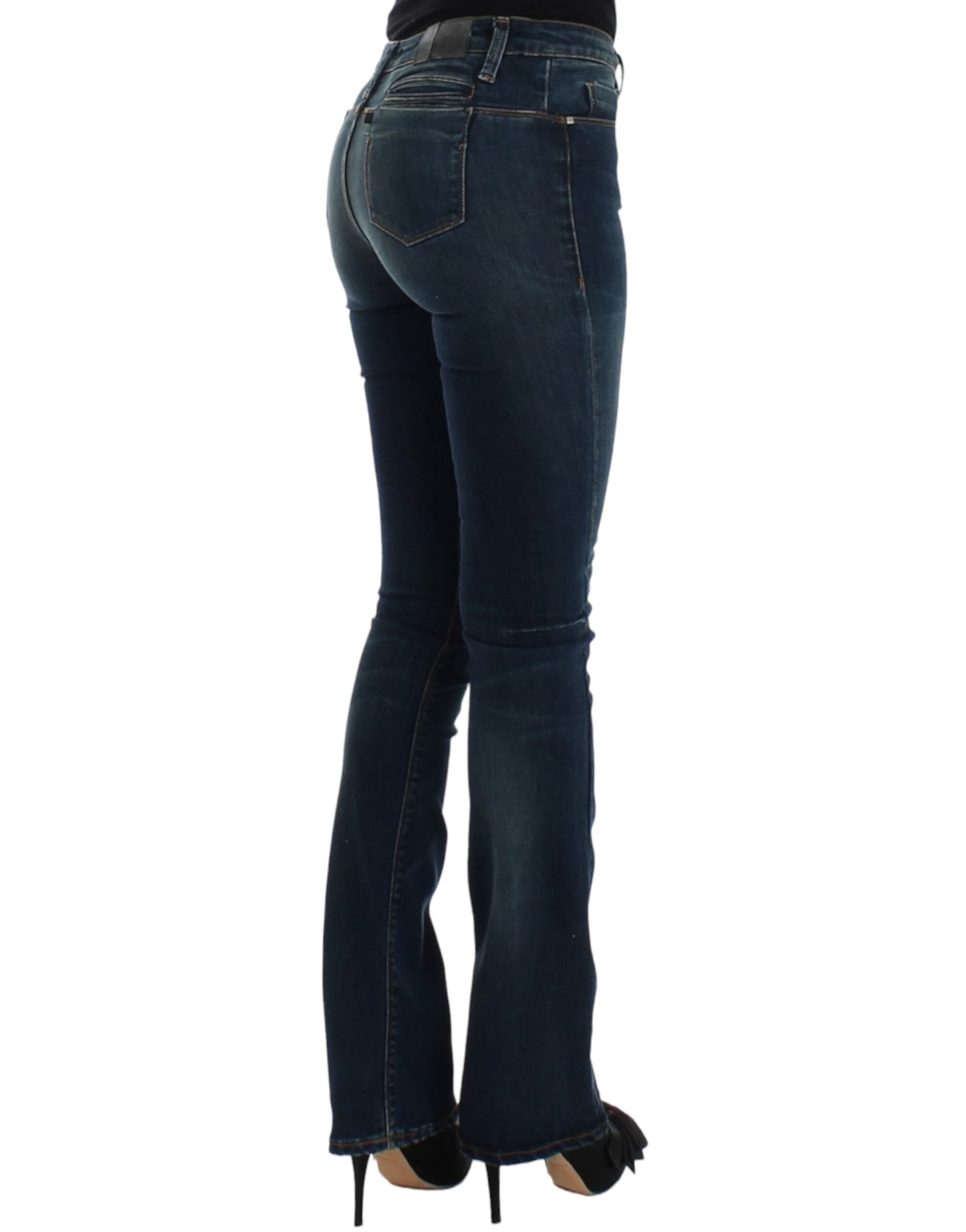 Blue straight leg jeans - 6