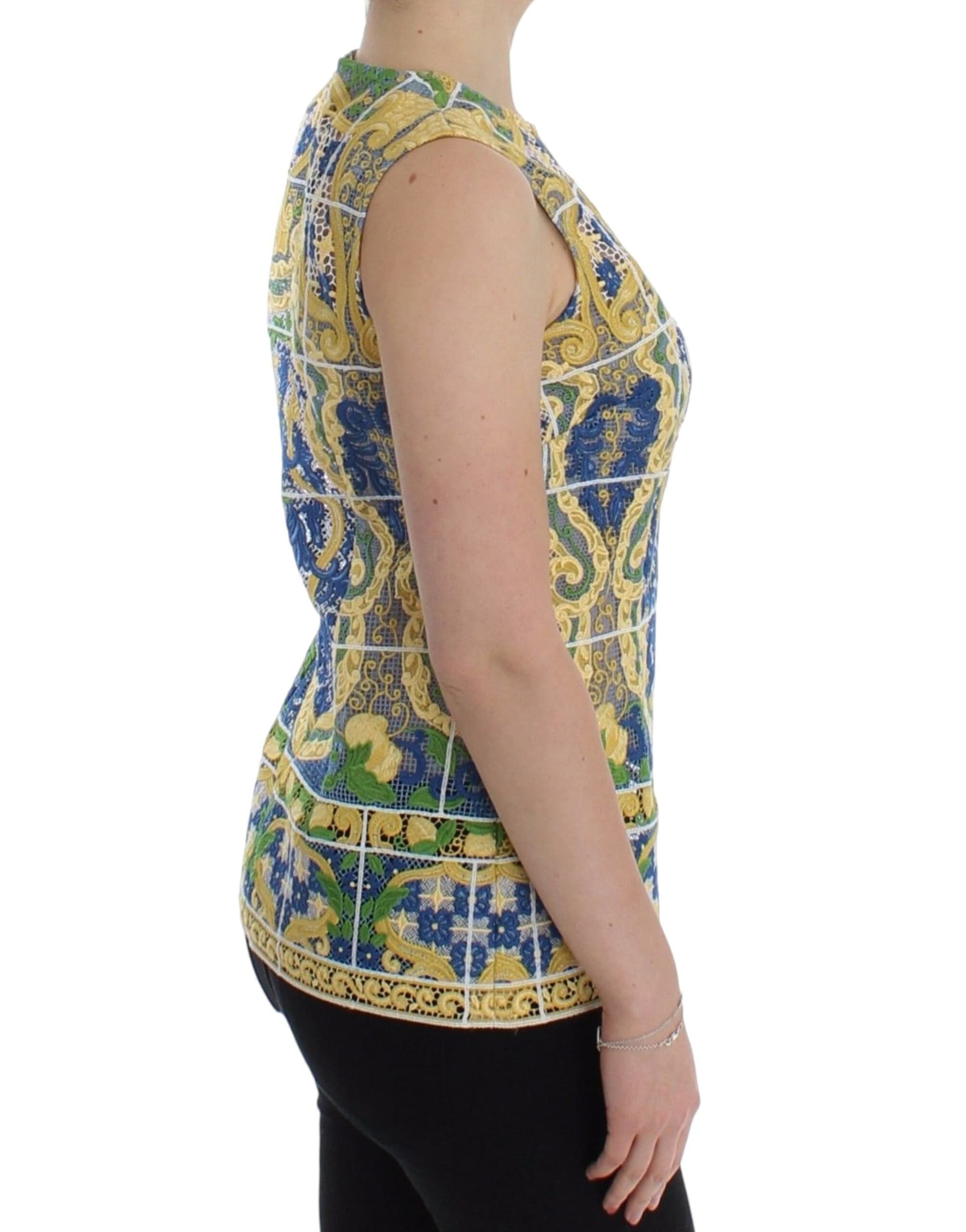 Multicolor Majolica Embroidered Sweater - 4