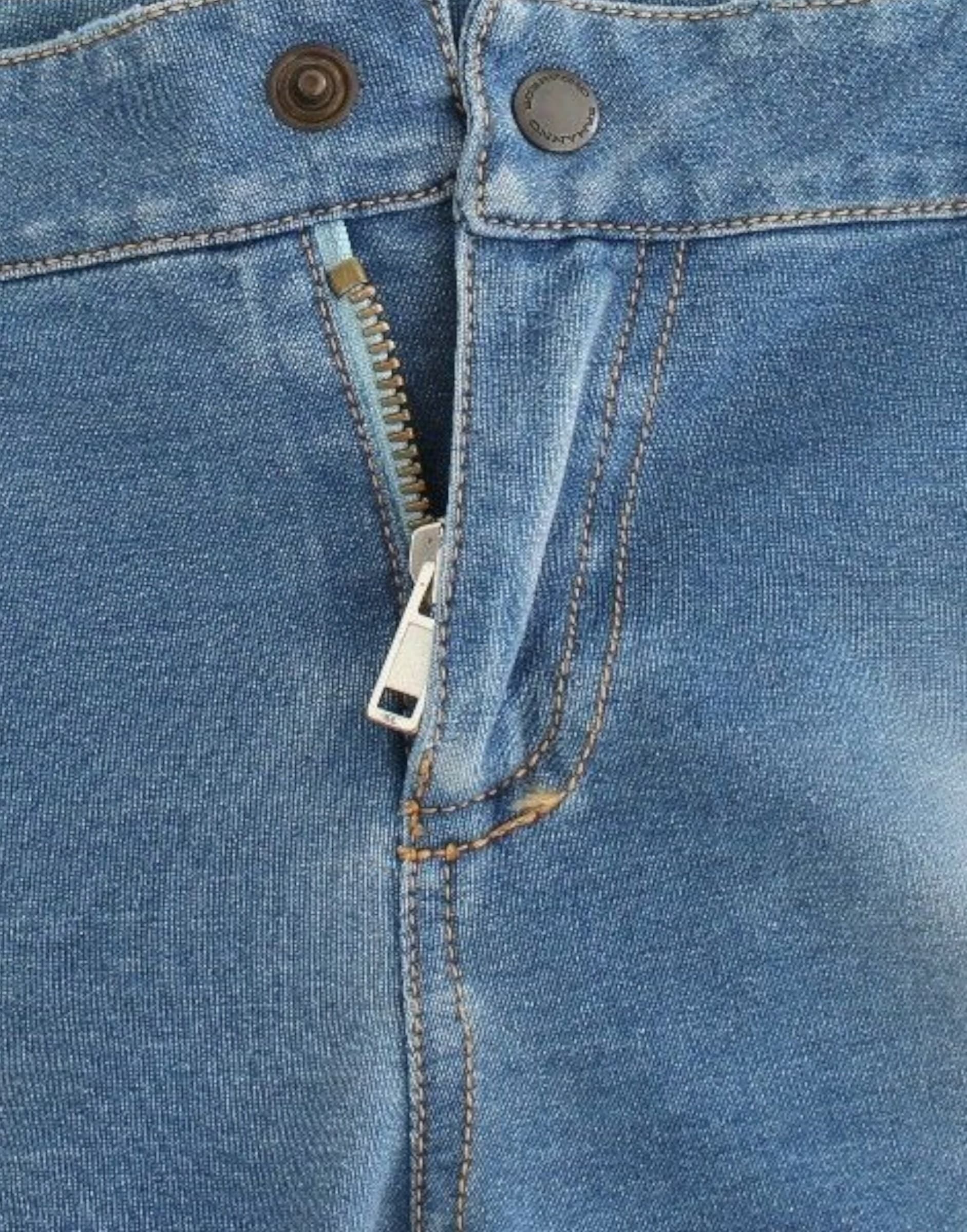 Beachwear Blue Jeans Capri Pants Cropped - 4
