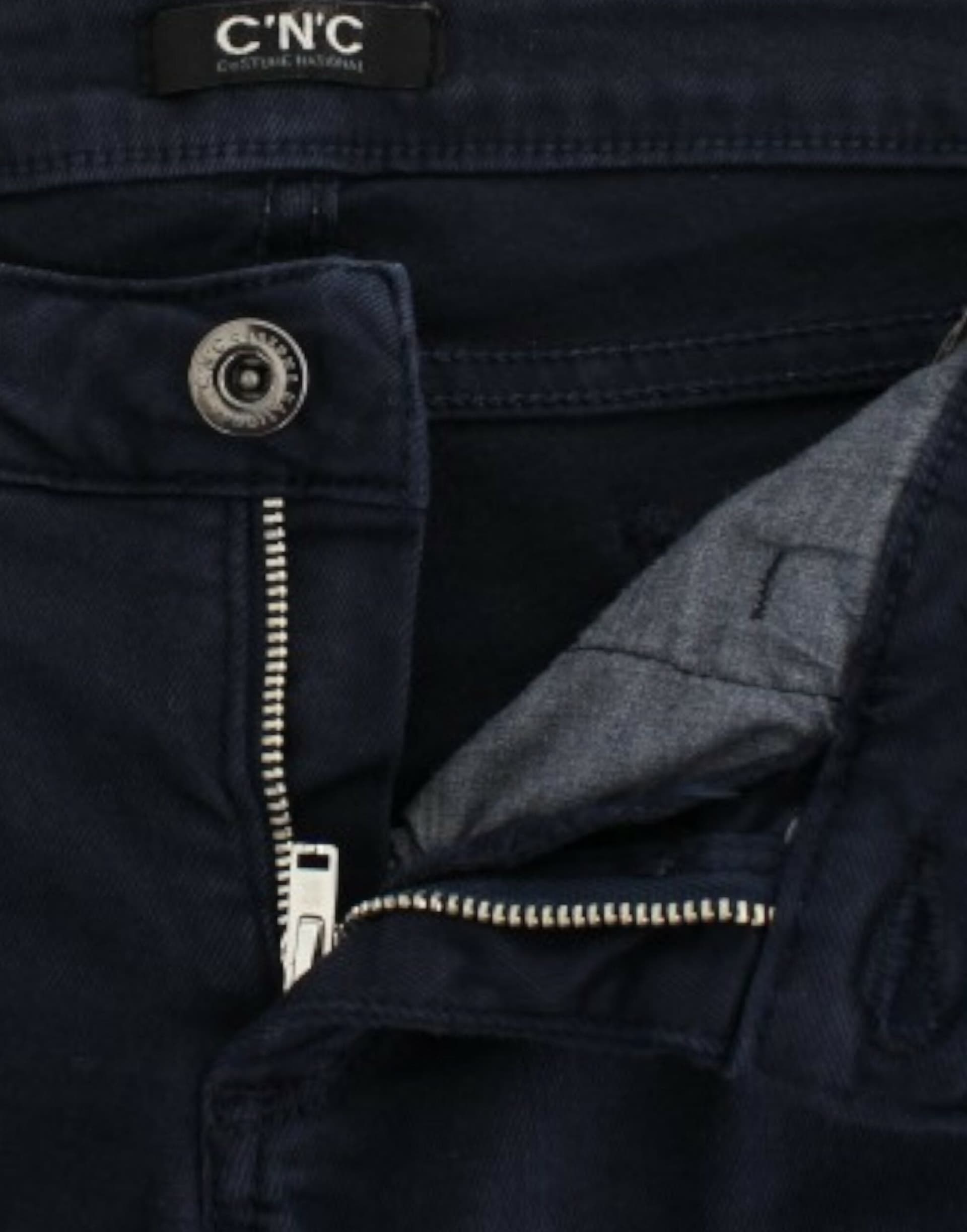 Blue straight leg jeans - 7