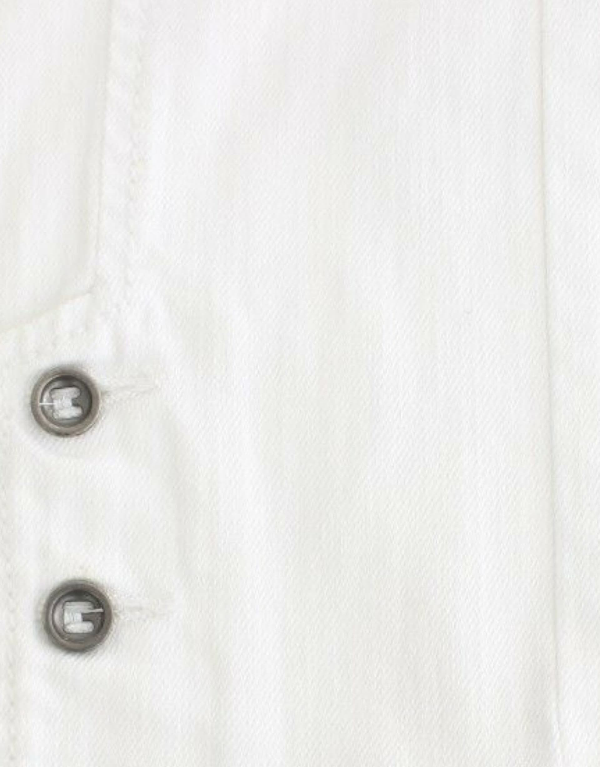 White Cropped Jeans Denim Pants Branded Capri - 6