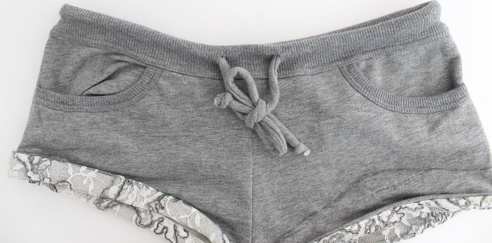 Lingerie Gray Mini Shorts Sleepwear Hotpants - 5