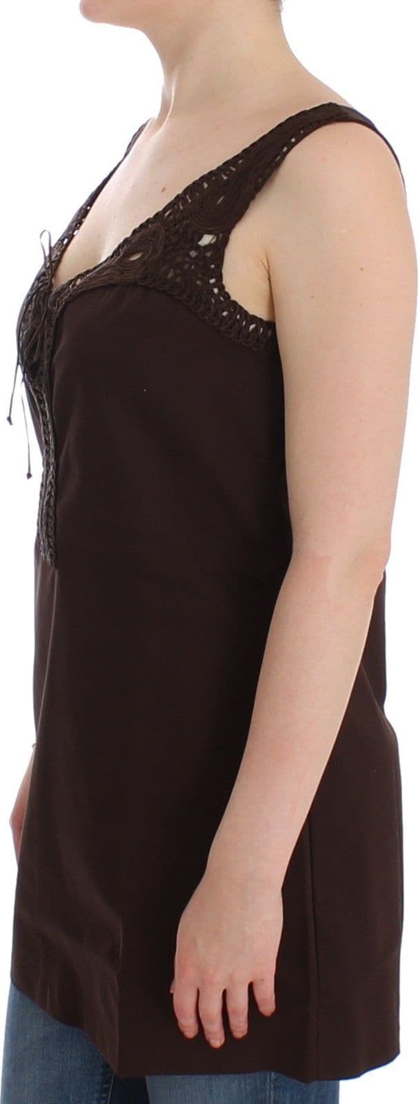 Beachwear Brown Cotton Stretch Tunic Dress - 2