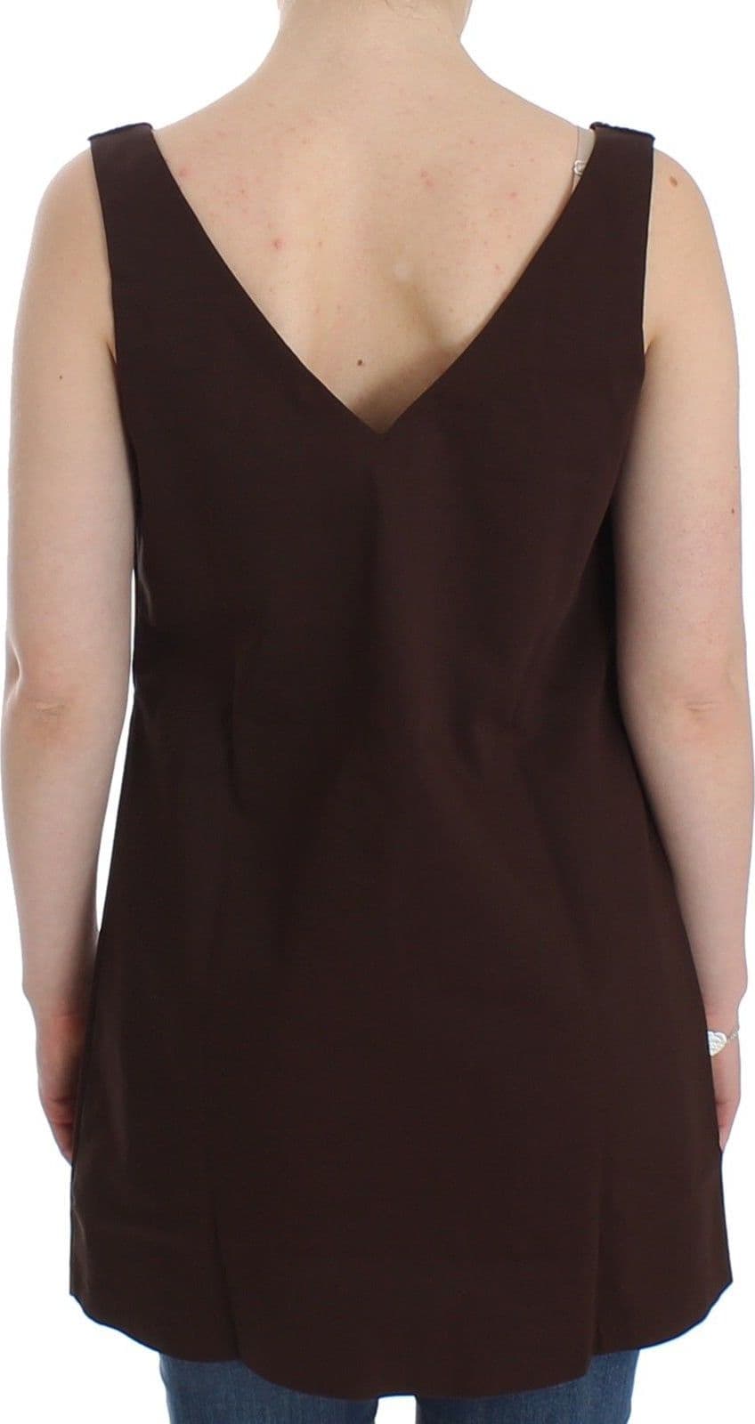 Beachwear Brown Cotton Stretch Tunic Dress - 4