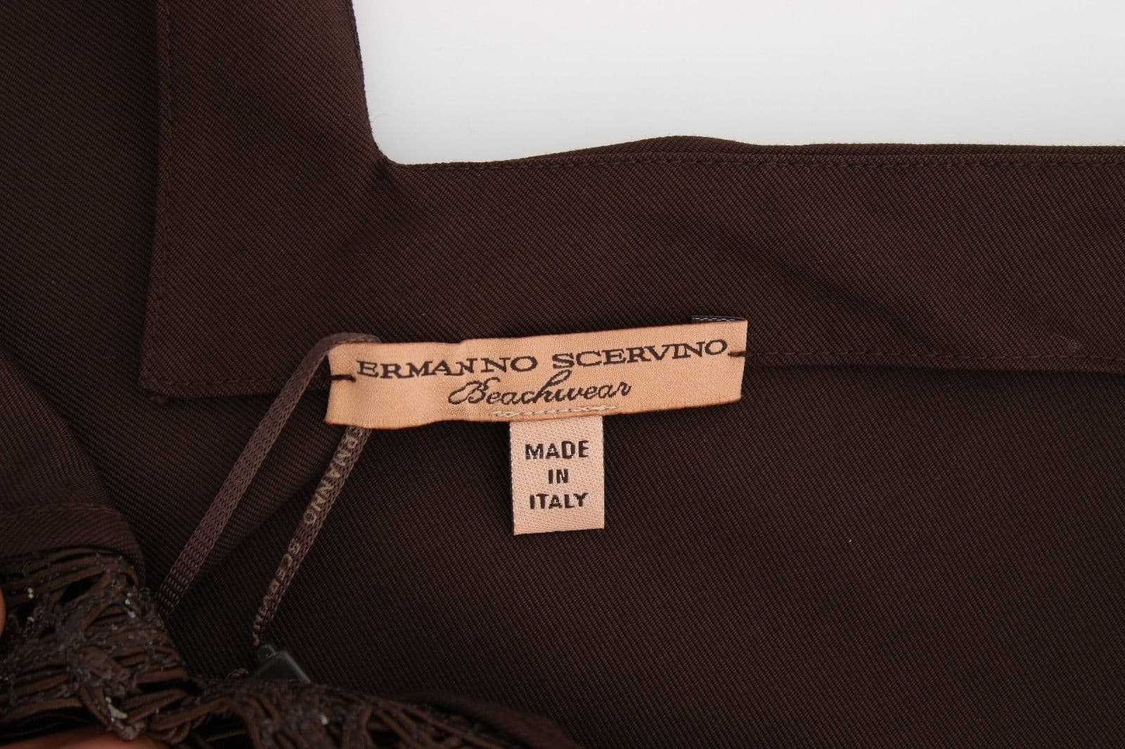Beachwear Brown Cotton Stretch Tunic Dress - 9