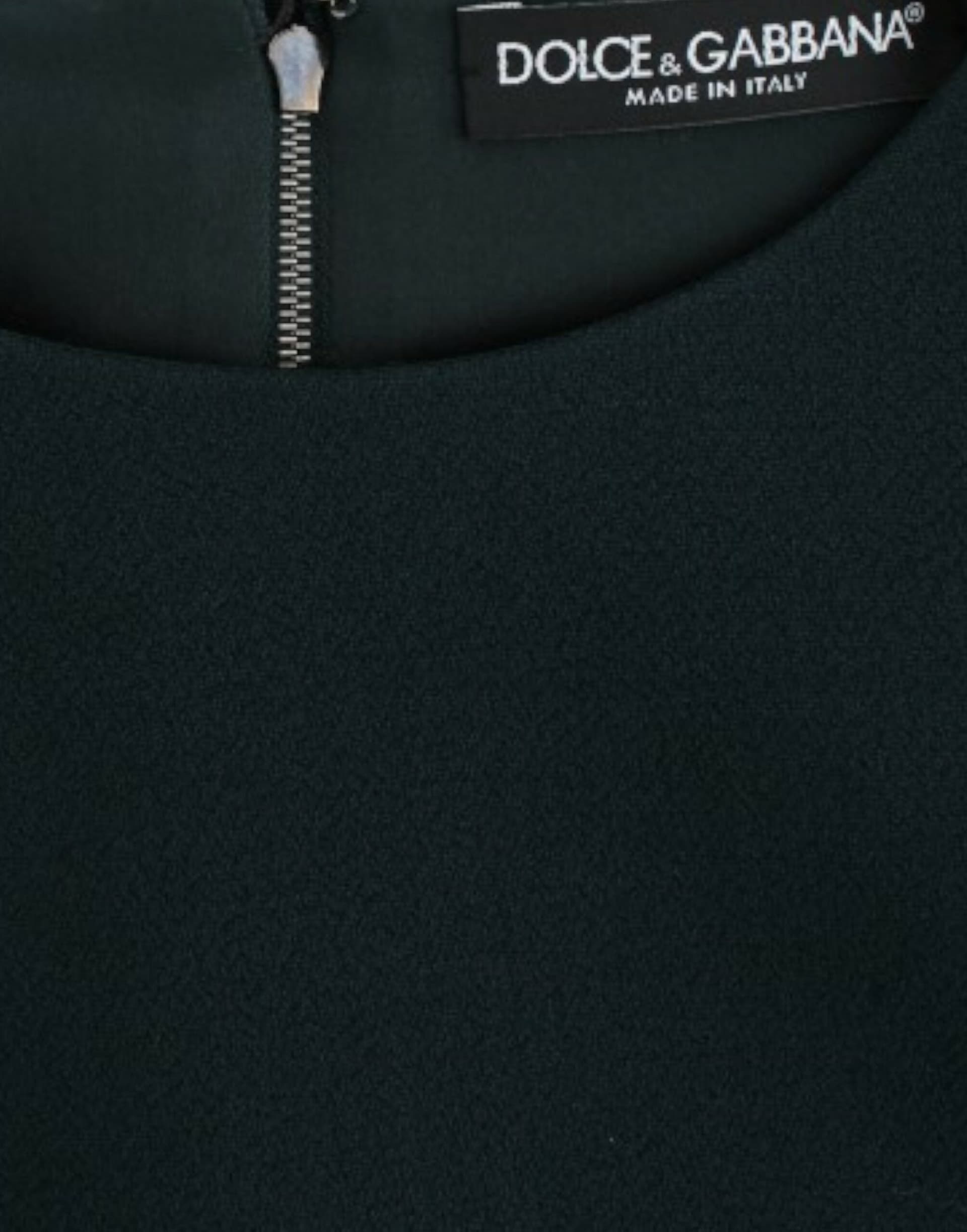 Green 3/4 sleeve wool blouse - 5