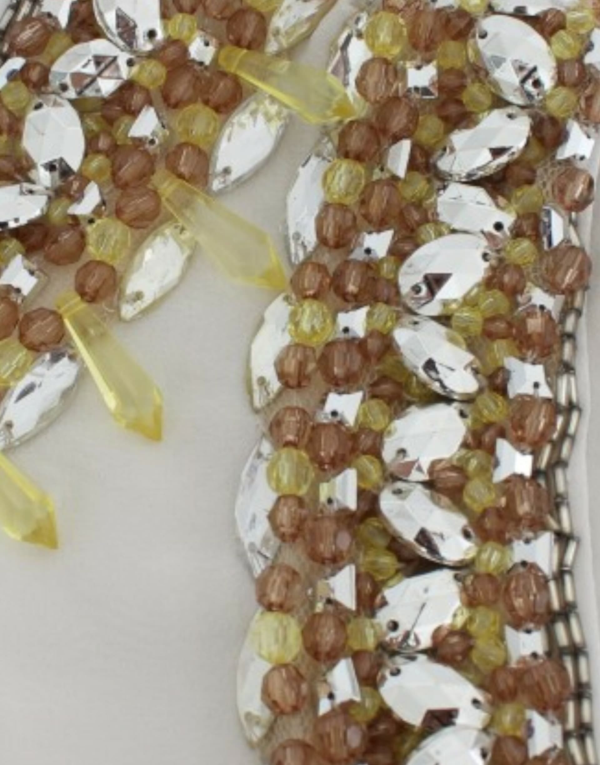 White crystal embellished tank top - 7
