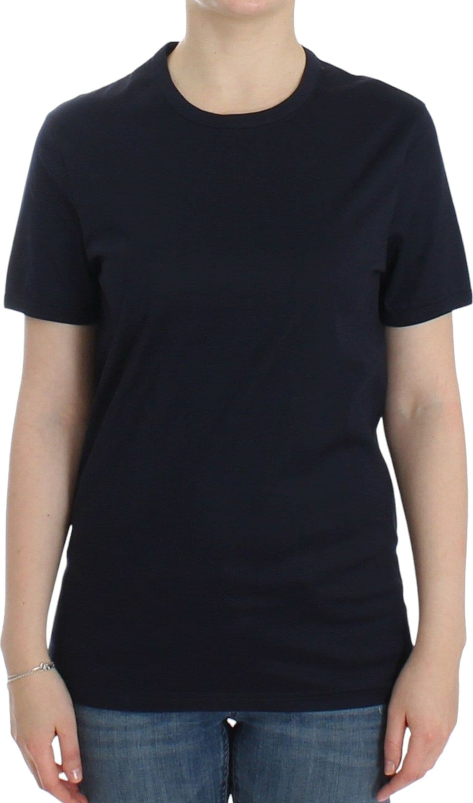 Lingerie Blue Crewneck Cotton Logo T-shirt