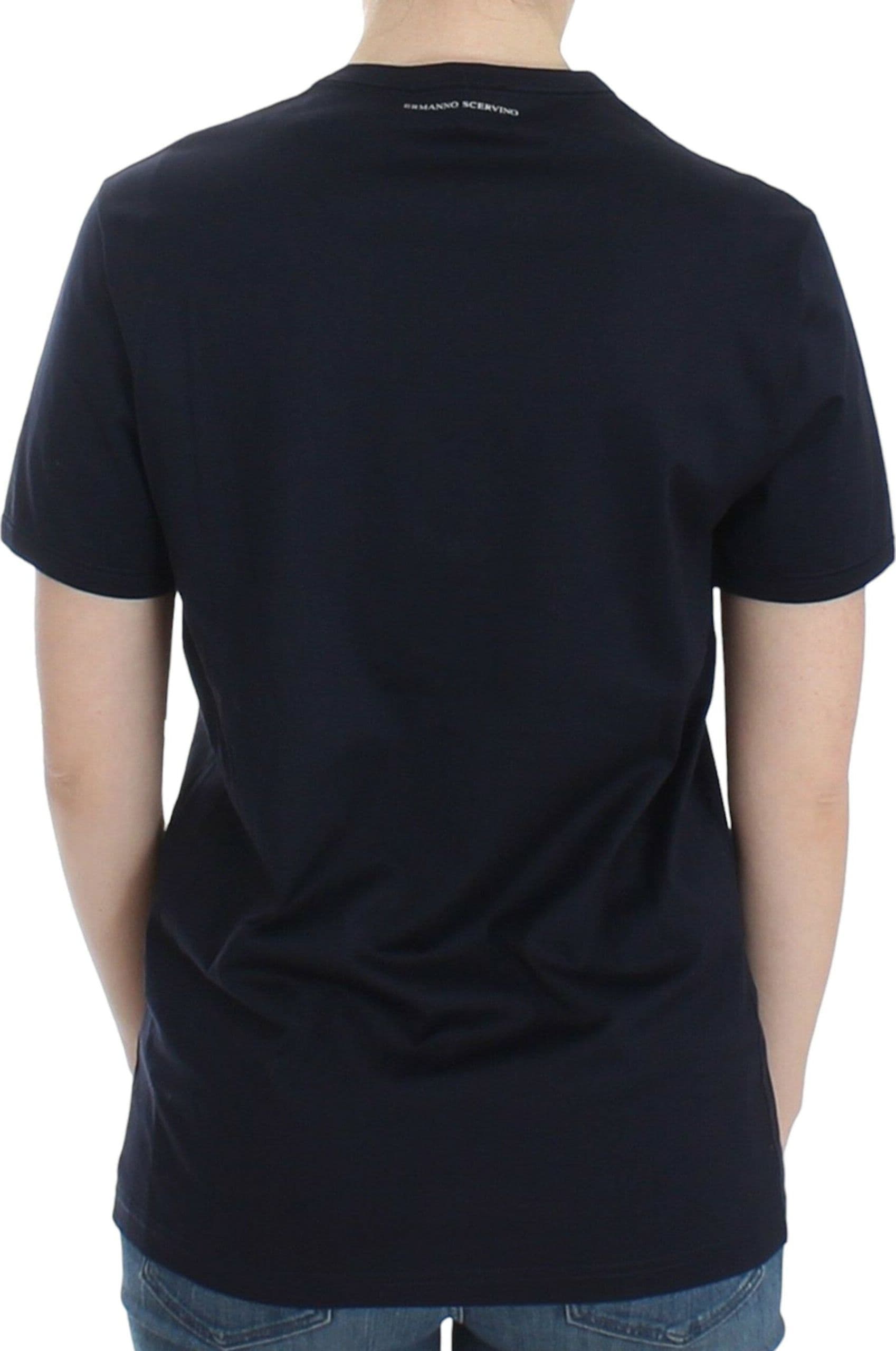 Lingerie Blue Crewneck Cotton Logo T-shirt - 3