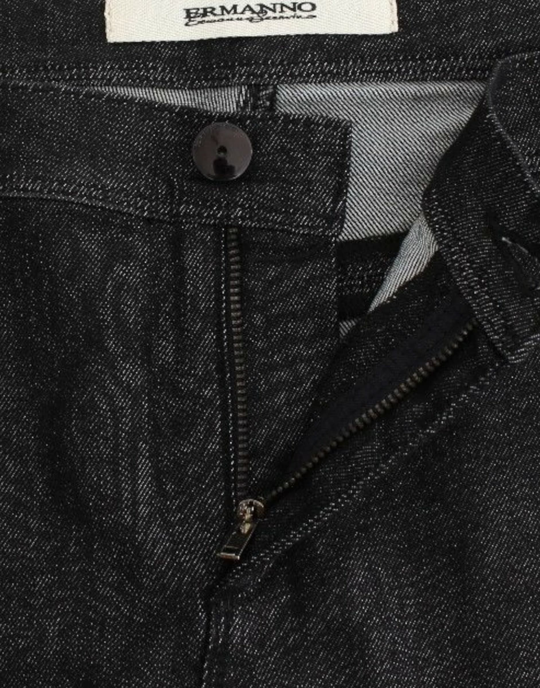 Black Slim Jeans Denim Pants Skinny Leg Stretch - 5