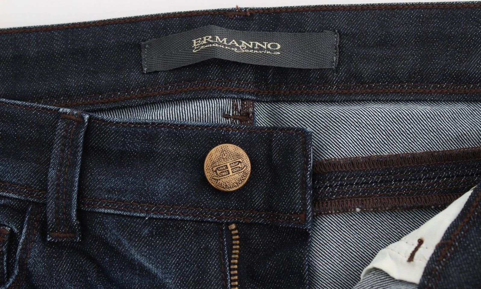 Blue Slim Jeans Denim Pants Skinny Leg Stretch - 6