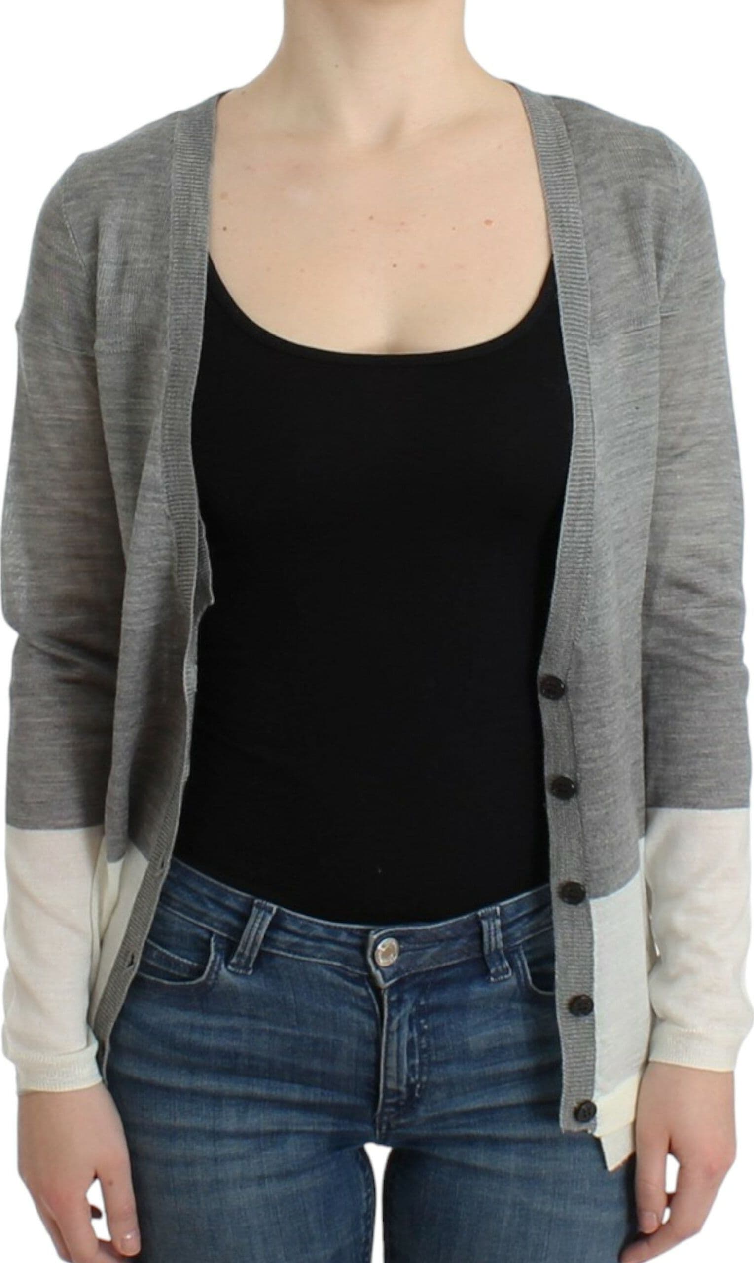 Gray lightweight cardigan - 4