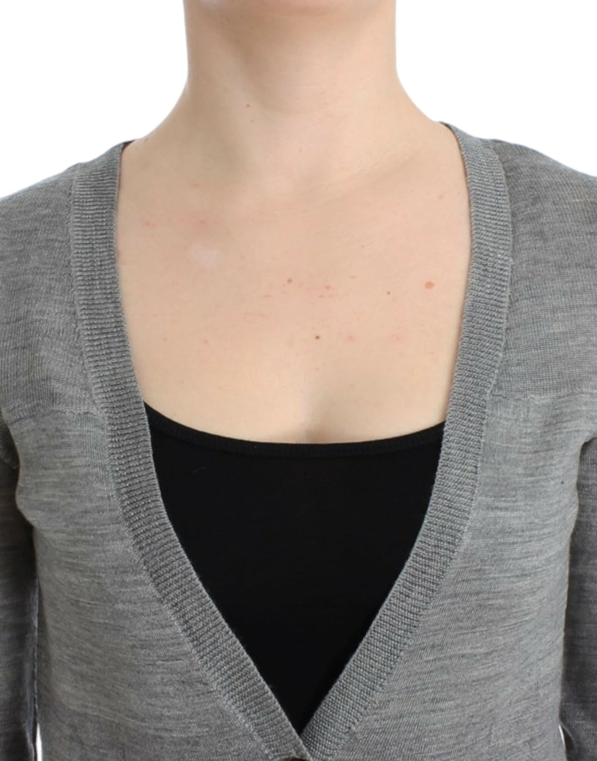 Gray lightweight cardigan - 5