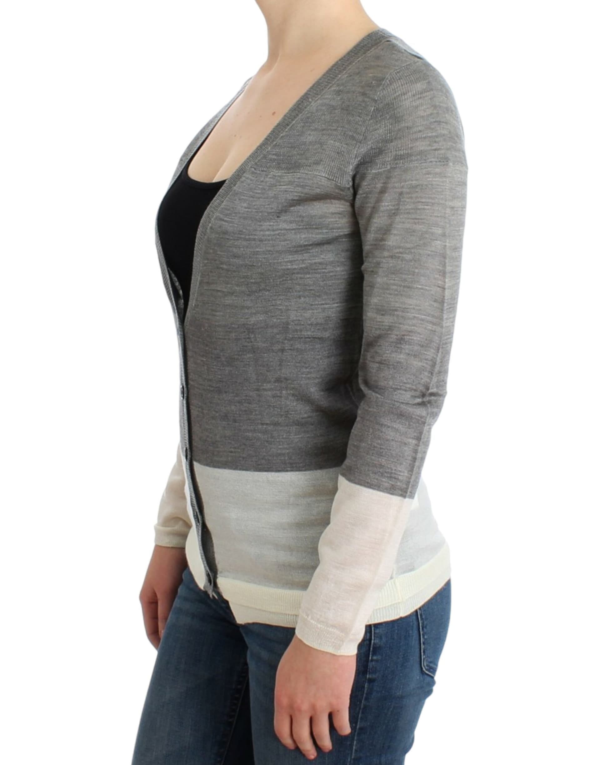 Gray lightweight cardigan - 8