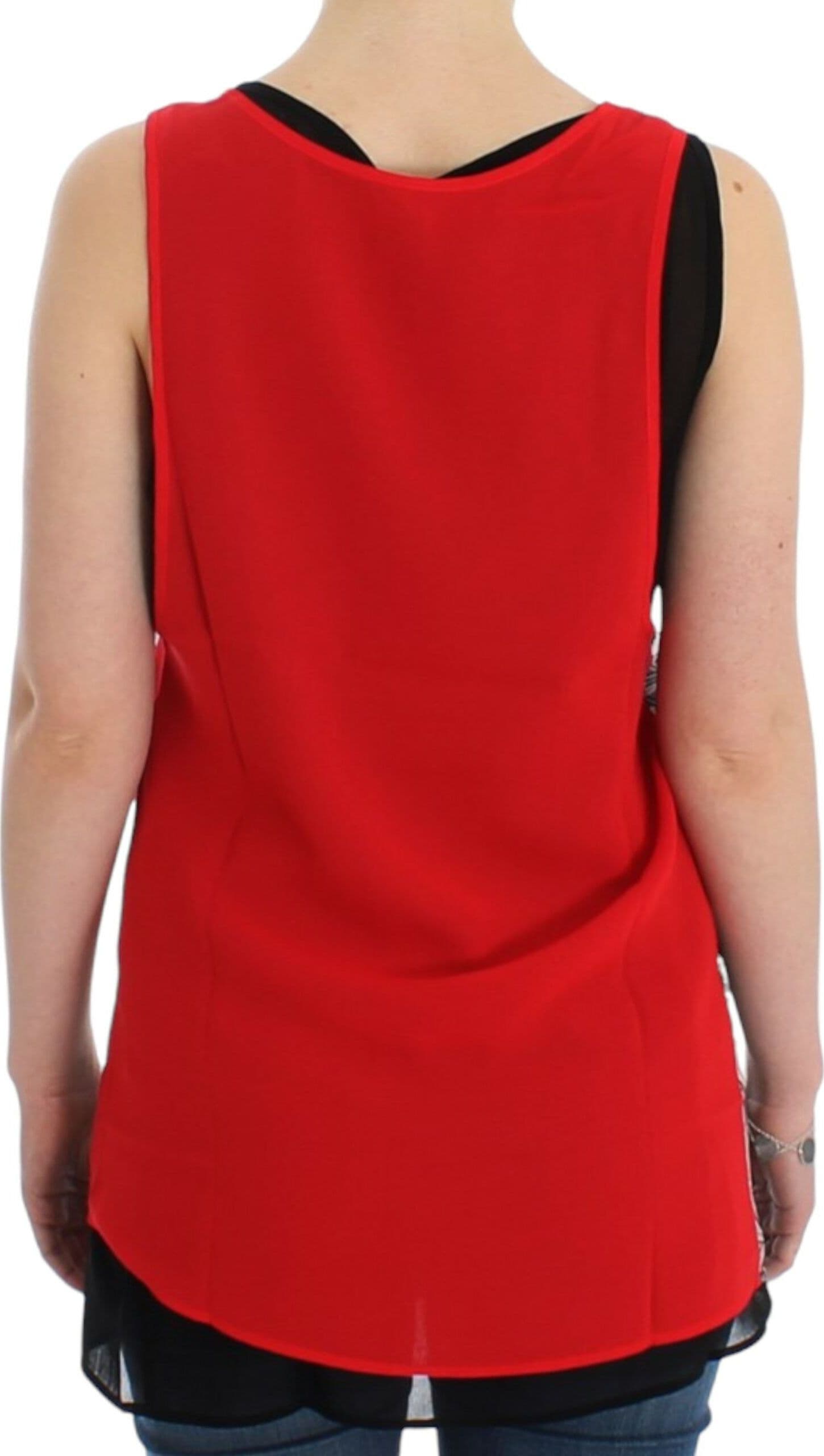 Black sleeveless top - 4