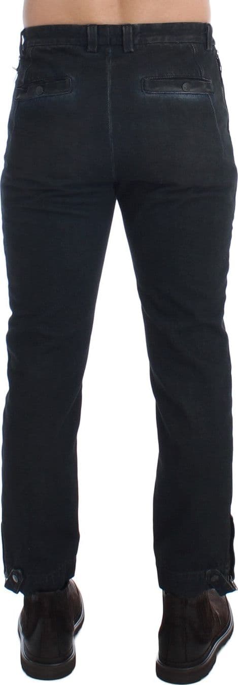 Blue Cotton Slim Pants Denim Jeans - 3